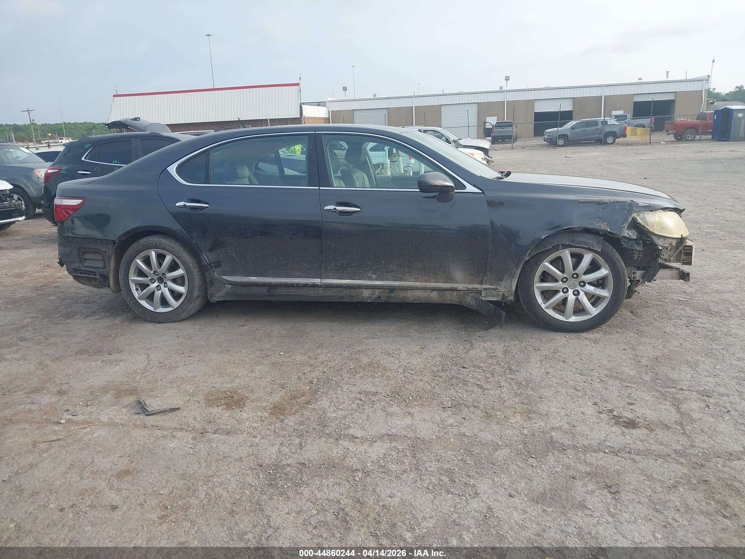2007 Lexus Ls 460 L Black vin: JTHGL46FX75004884
