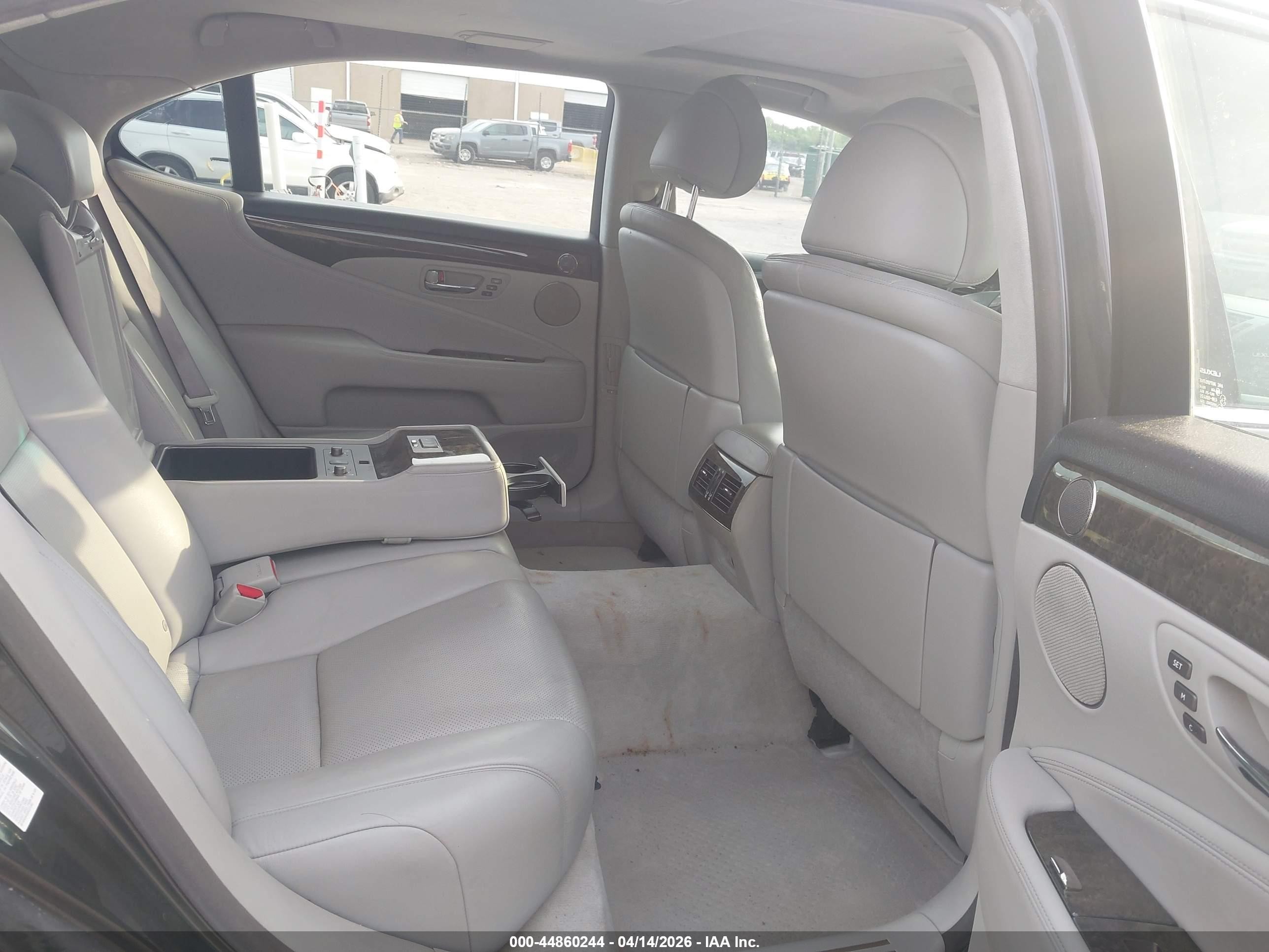 2007 Lexus Ls 460 L Black vin: JTHGL46FX75004884
