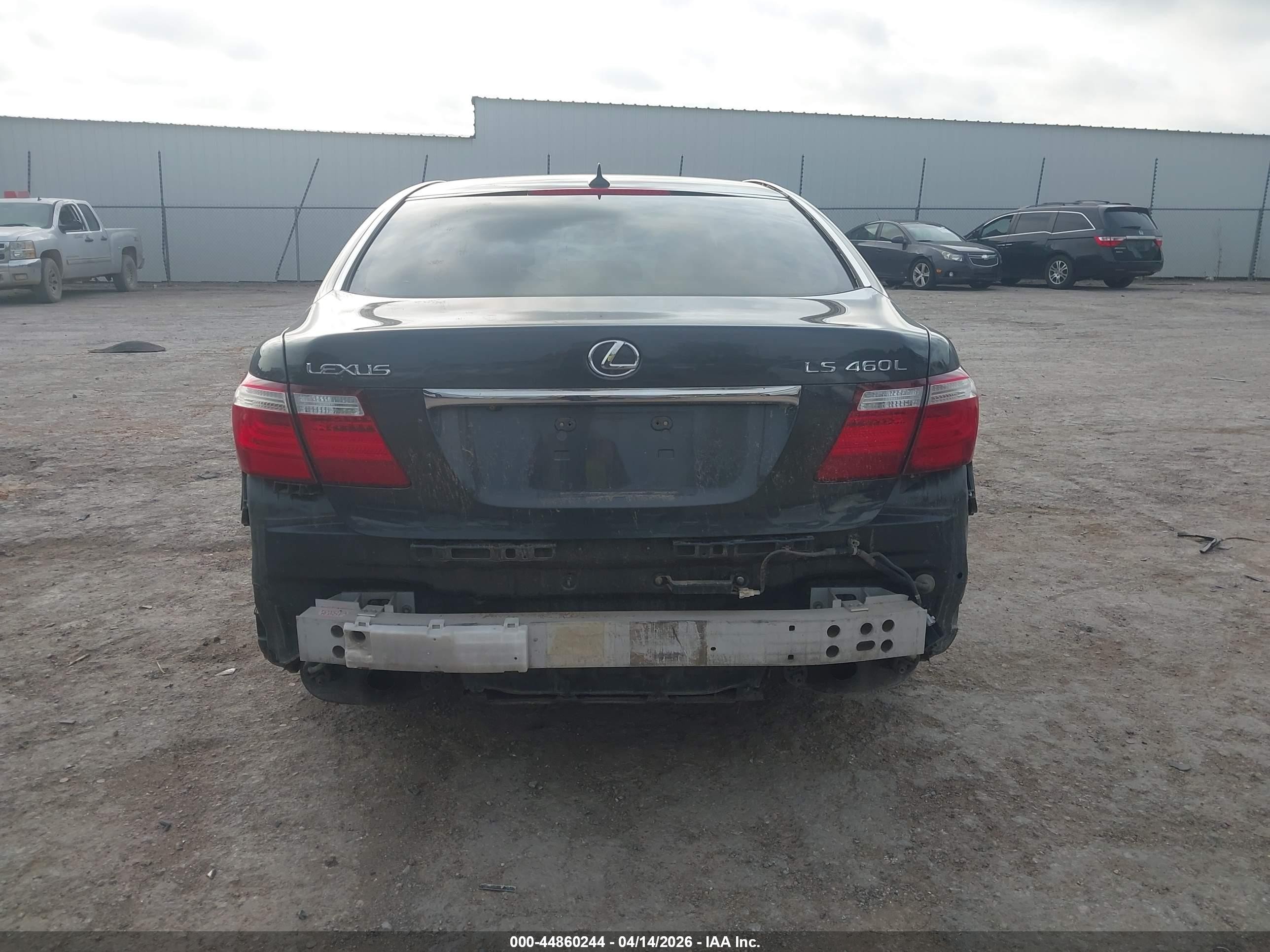 2007 Lexus Ls 460 L Black vin: JTHGL46FX75004884