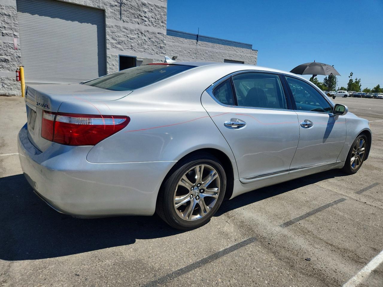 2008 Lexus Ls 460l Silver vin: JTHGL46FX85020942