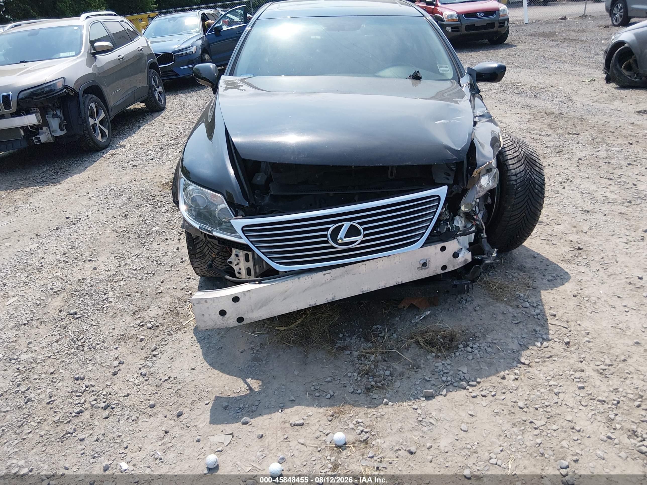 2008 Lexus Ls 460 L Black vin: JTHGL46FX85027423