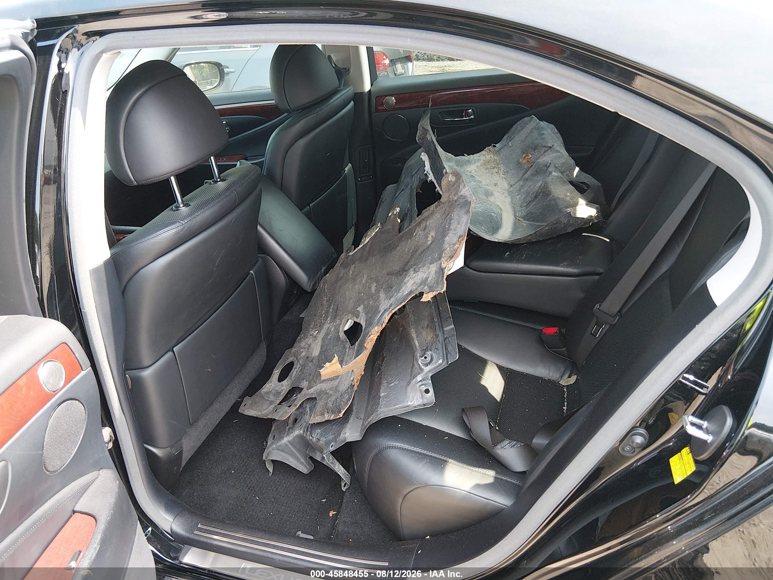 2008 Lexus Ls 460 L Black vin: JTHGL46FX85027423
