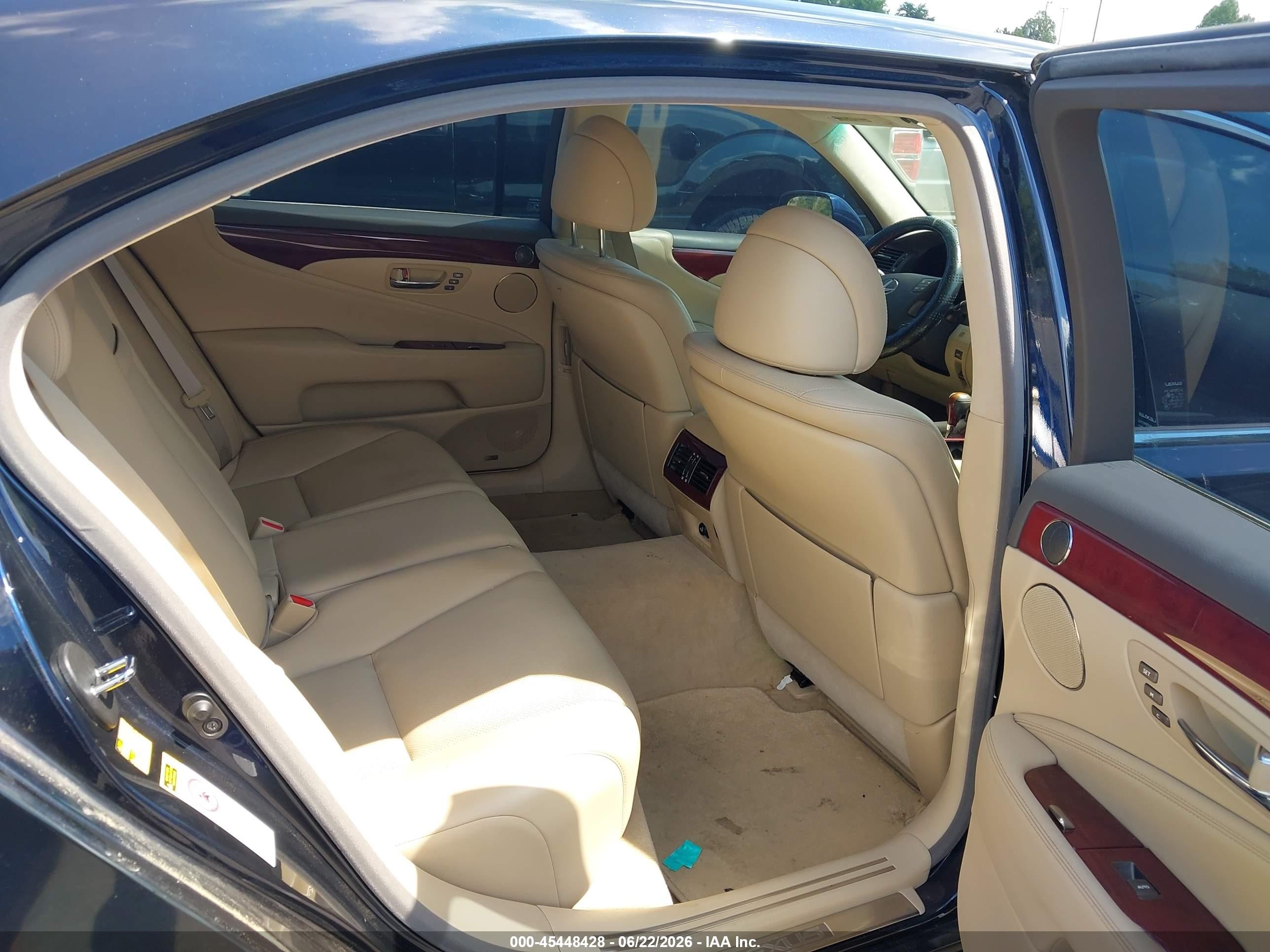 2008 Lexus Ls 460 L Black vin: JTHGL46FX85028118
