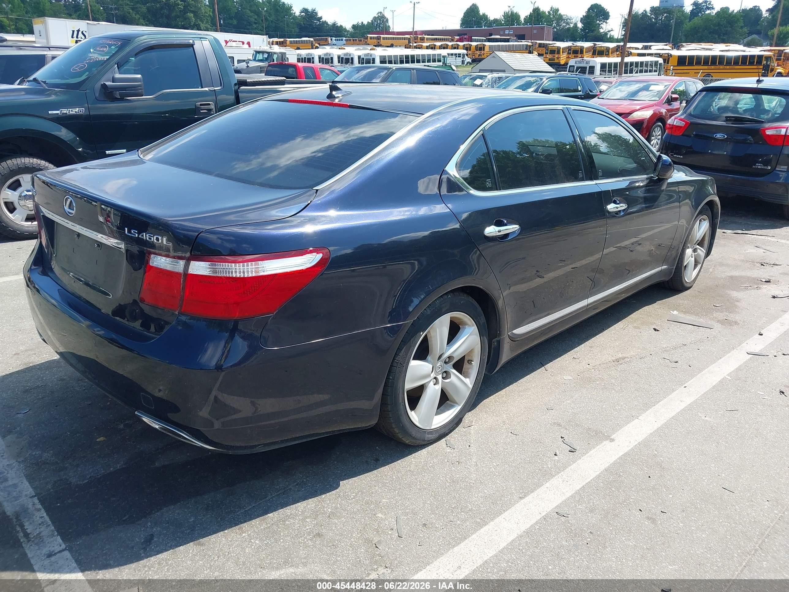 2008 Lexus Ls 460 L Black vin: JTHGL46FX85028118
