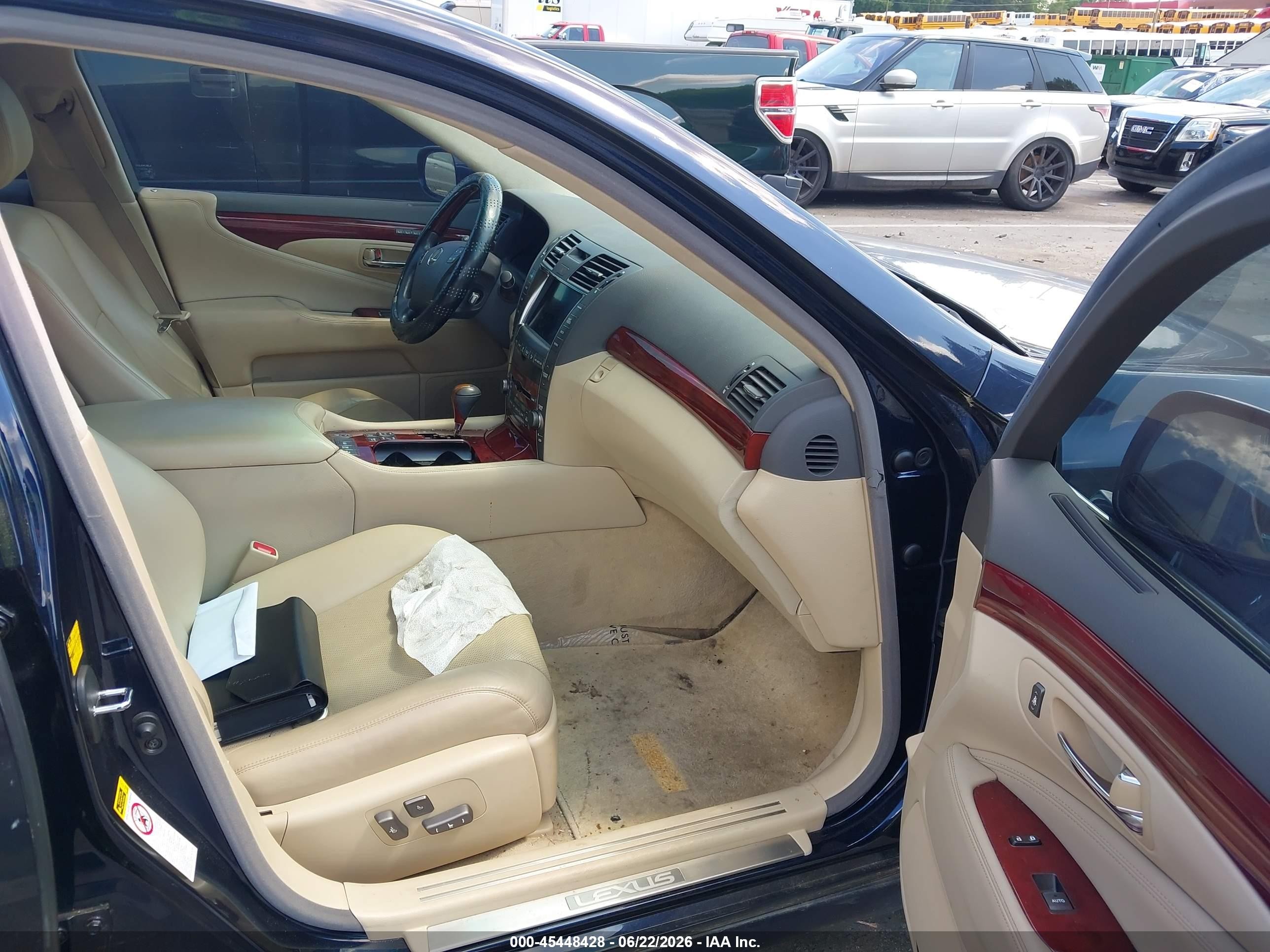 2008 Lexus Ls 460 L Black vin: JTHGL46FX85028118