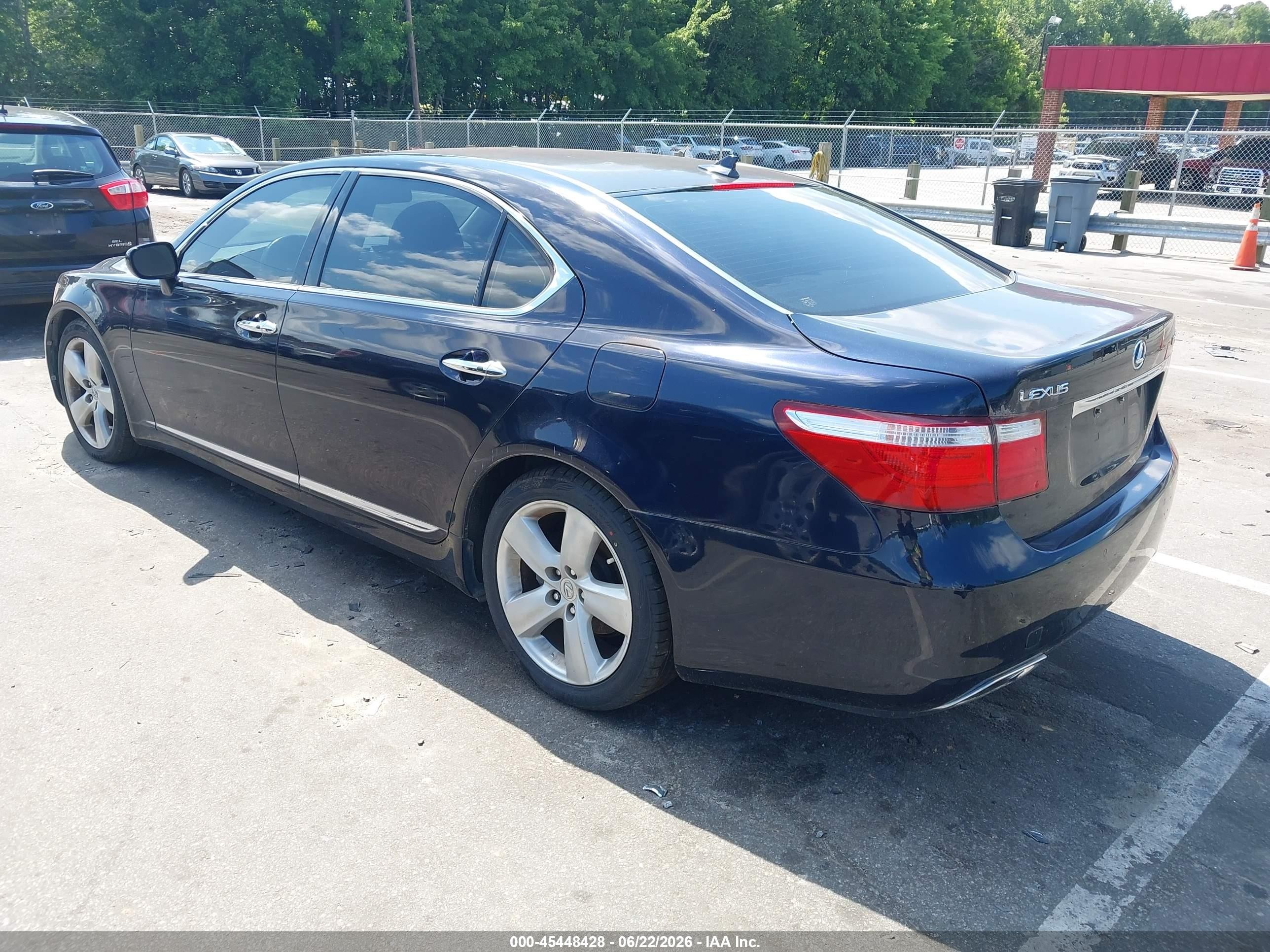 2008 Lexus Ls 460 L Black vin: JTHGL46FX85028118