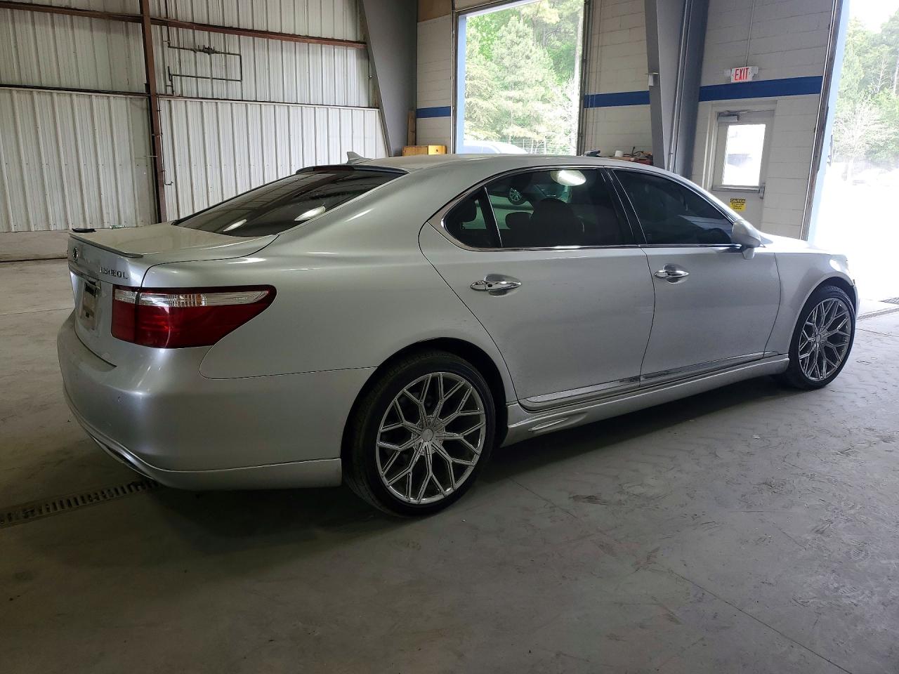 2008 Lexus Ls 460l Silver vin: JTHGL46FX85030953