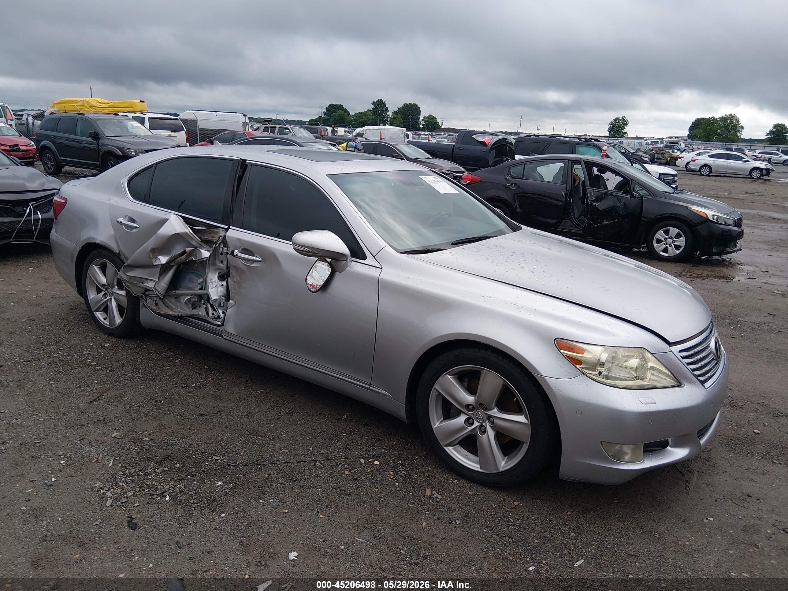 2010 Lexus Ls 460 L Silver vin: JTHGL5EF2A5038879