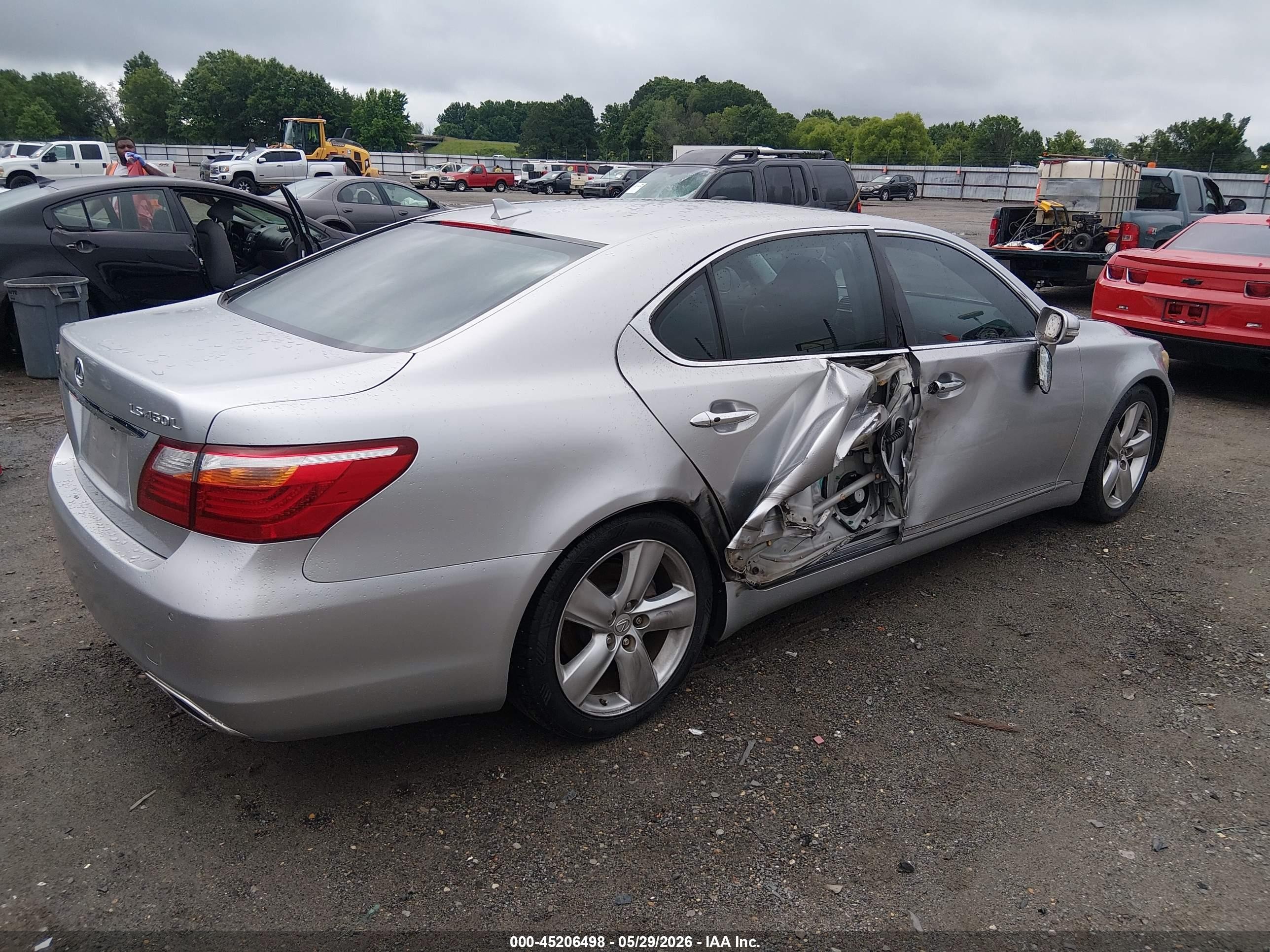 2010 Lexus Ls 460 L Silver vin: JTHGL5EF2A5038879