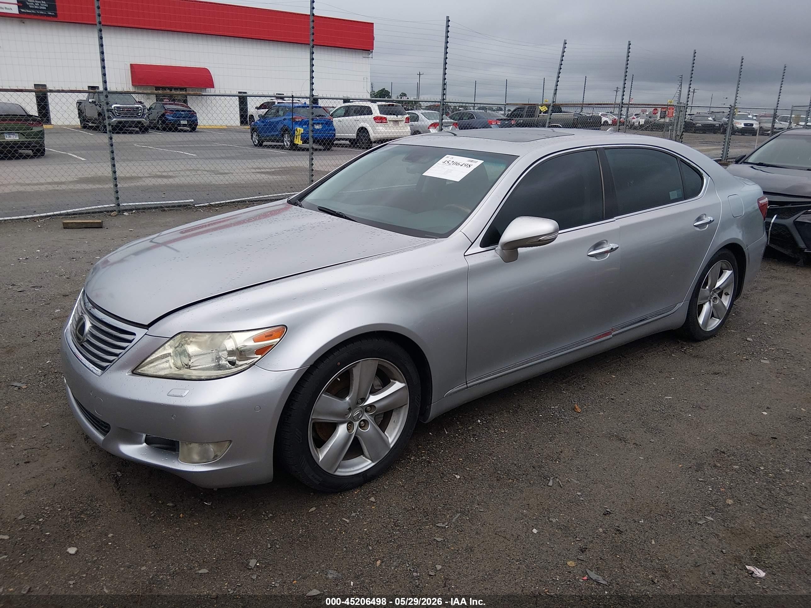 2010 Lexus Ls 460 L Silver vin: JTHGL5EF2A5038879