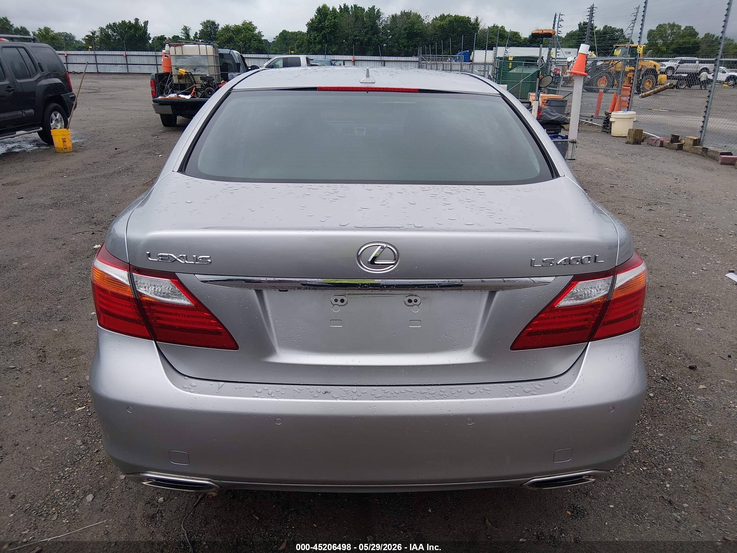 2010 Lexus Ls 460 L Silver vin: JTHGL5EF2A5038879