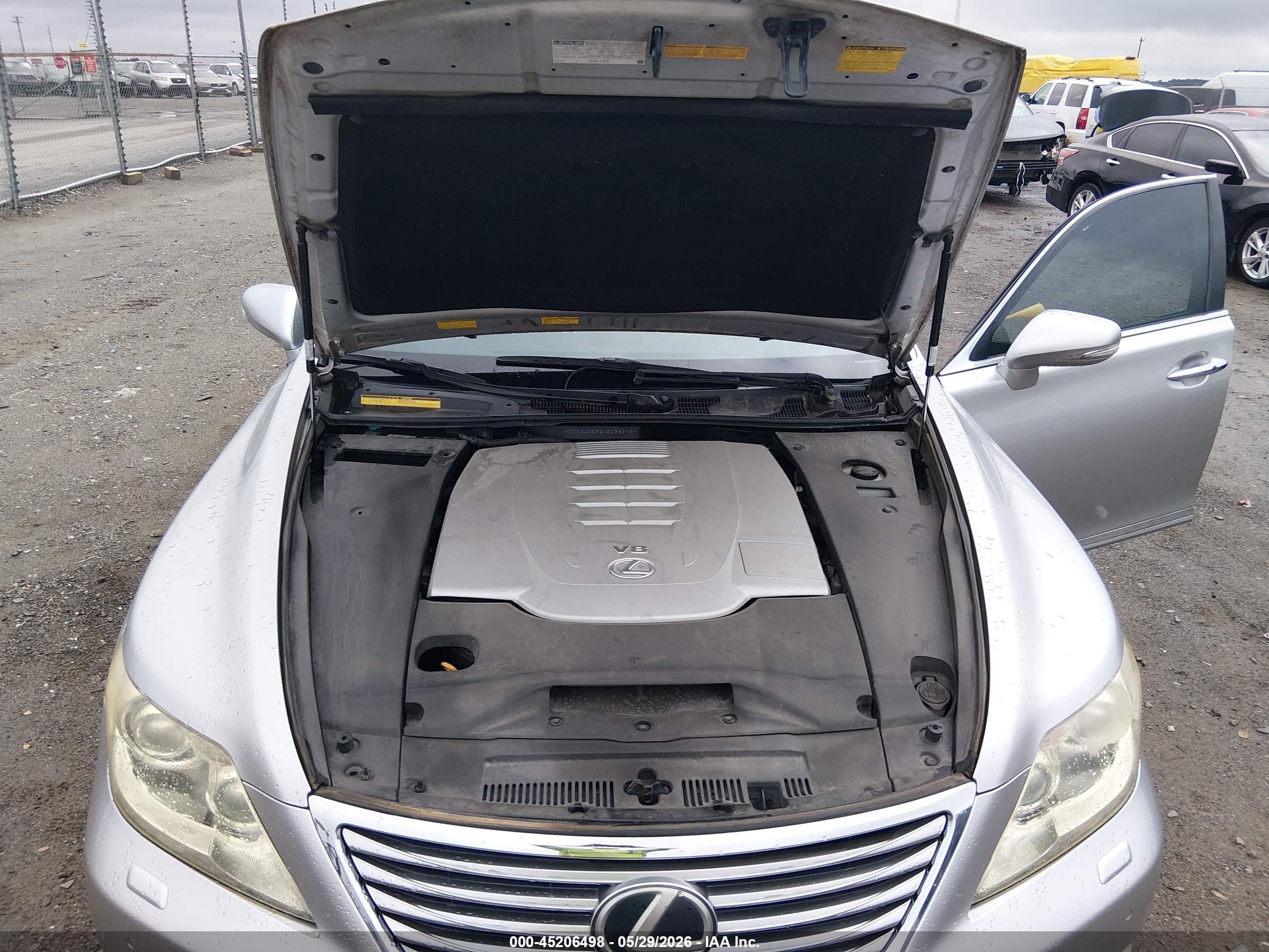 2010 Lexus Ls 460 L Silver vin: JTHGL5EF2A5038879