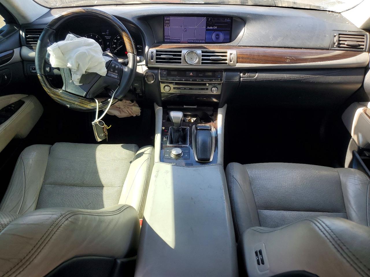2013 Lexus Ls 460l Black vin: JTHGL5EF4D5048009