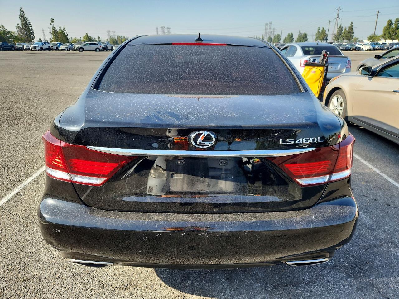 2013 Lexus Ls 460l Black vin: JTHGL5EF4D5048009