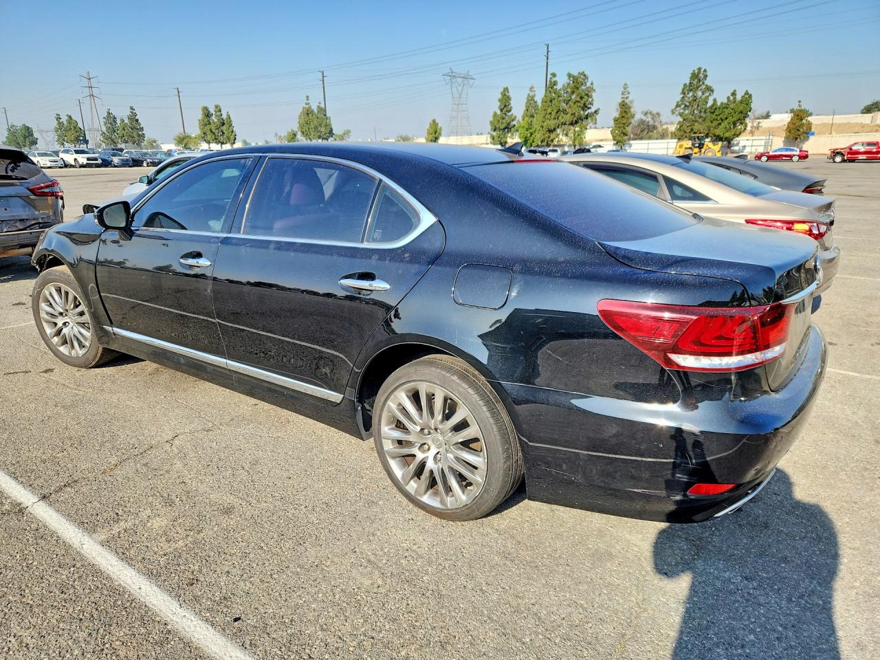 2013 Lexus Ls 460l Black vin: JTHGL5EF4D5048009