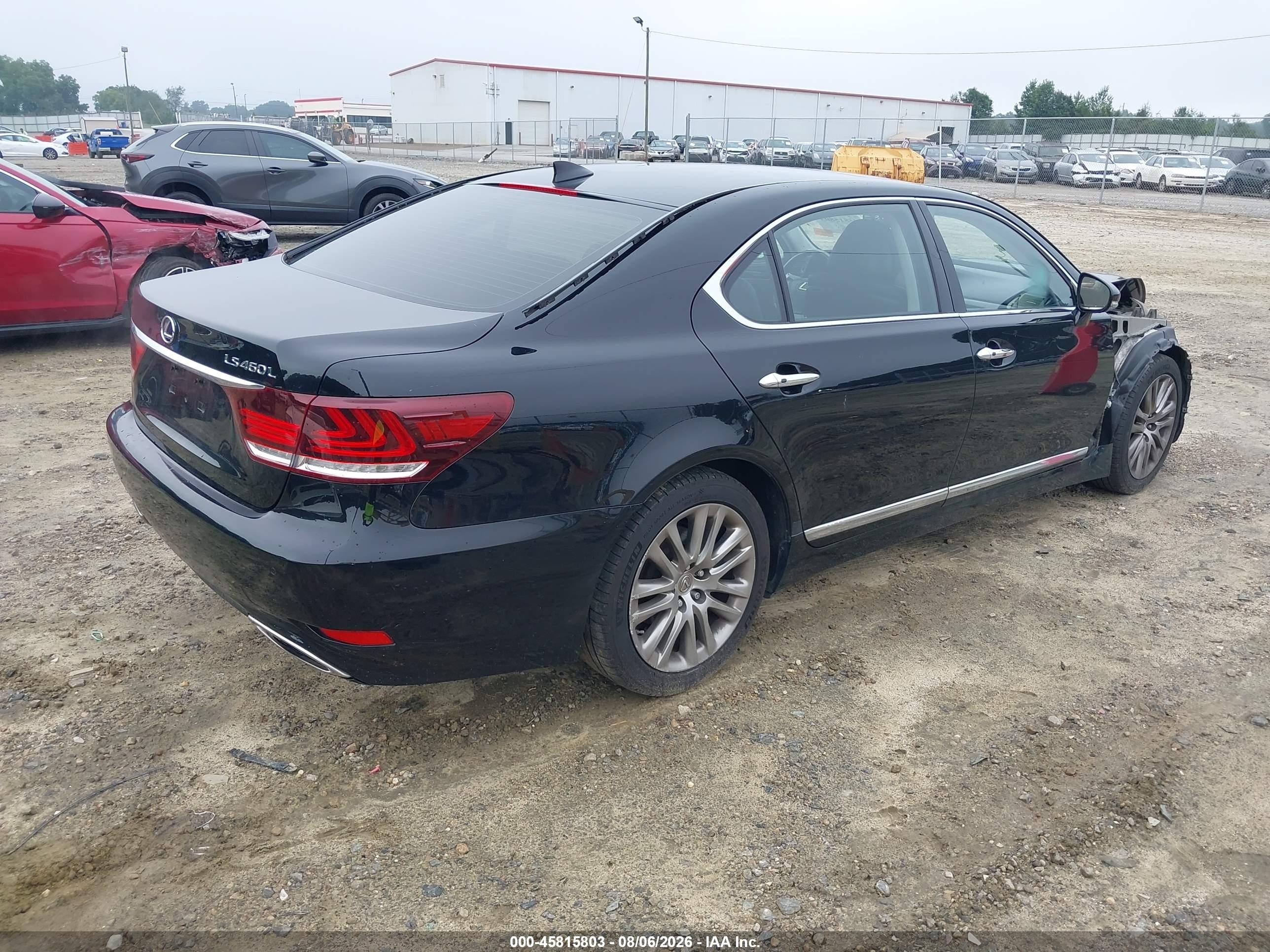 2014 Lexus Ls 460 L Черный vin: JTHGL5EF4E5053289