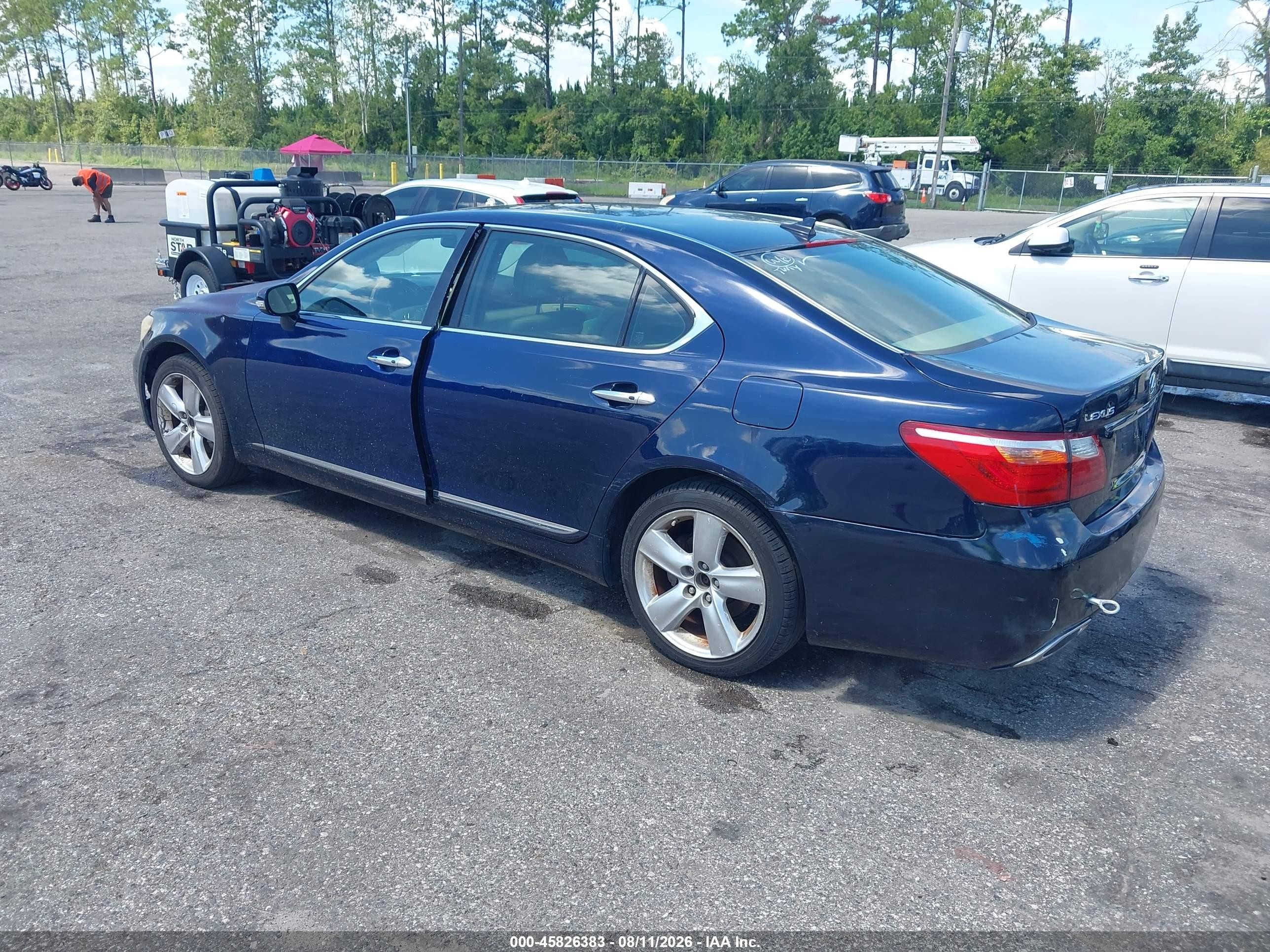 2010 Lexus Ls 460 L Blue vin: JTHGL5EF6A5039341