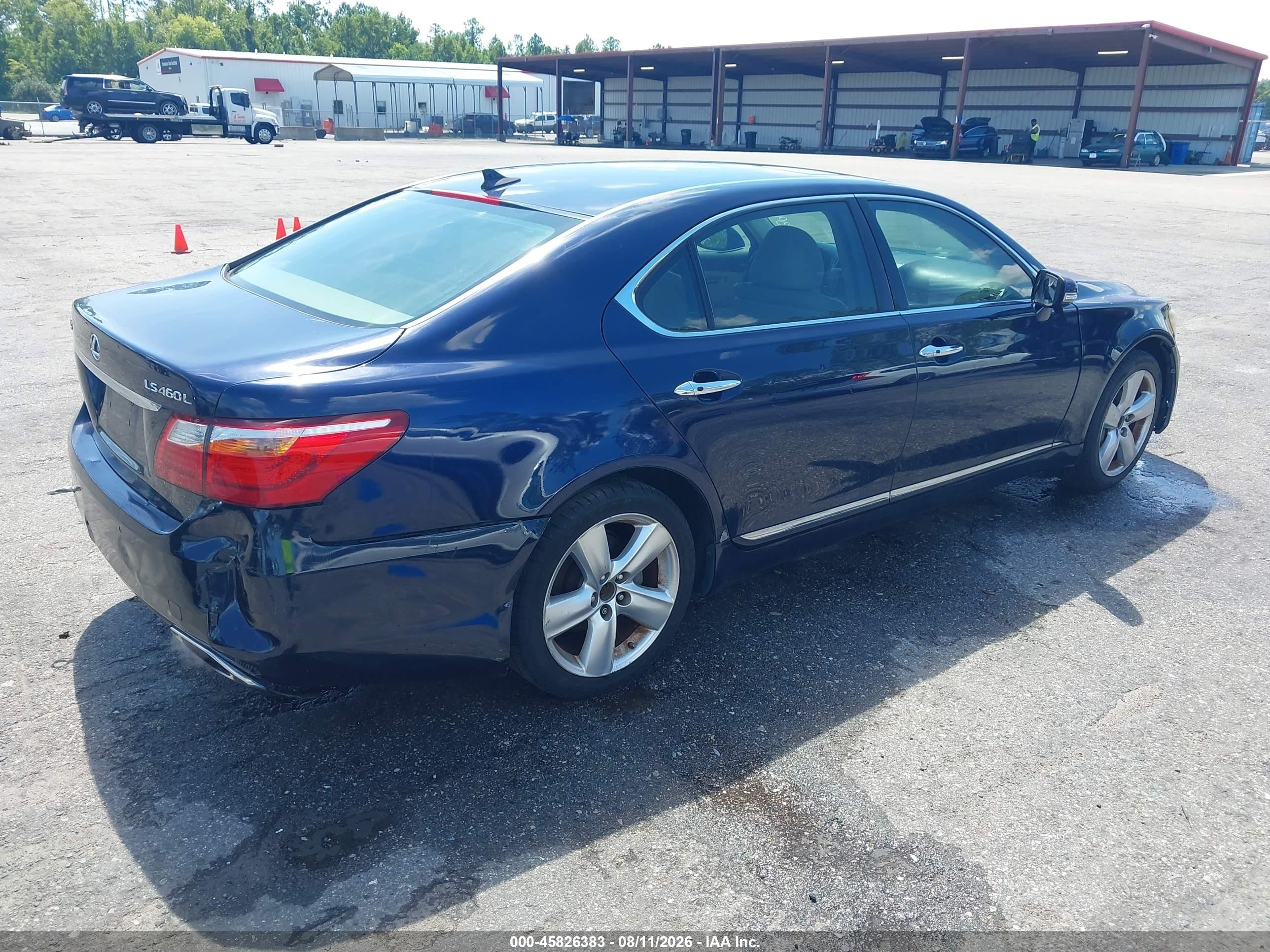 2010 Lexus Ls 460 L Blue vin: JTHGL5EF6A5039341