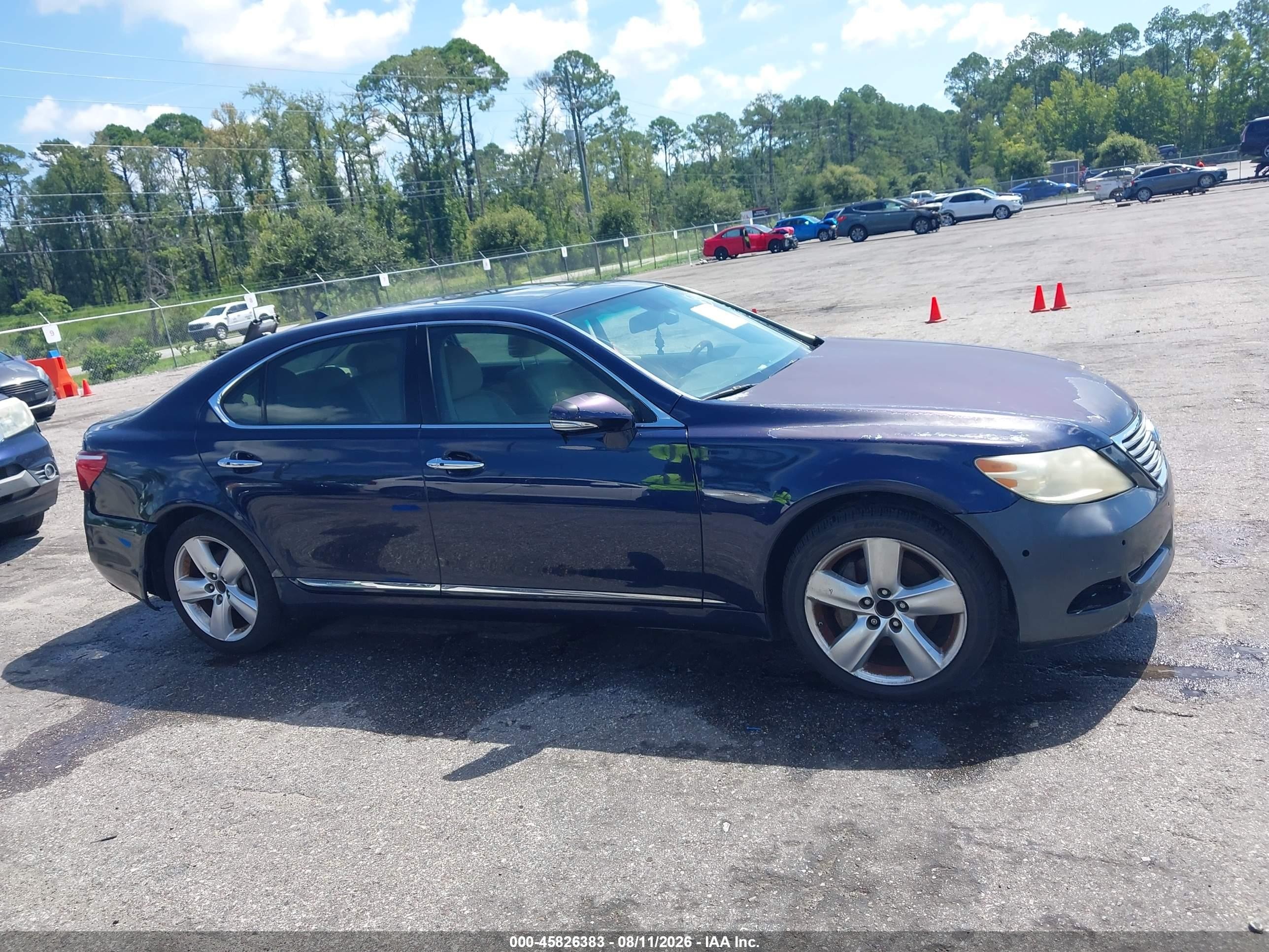2010 Lexus Ls 460 L Blue vin: JTHGL5EF6A5039341