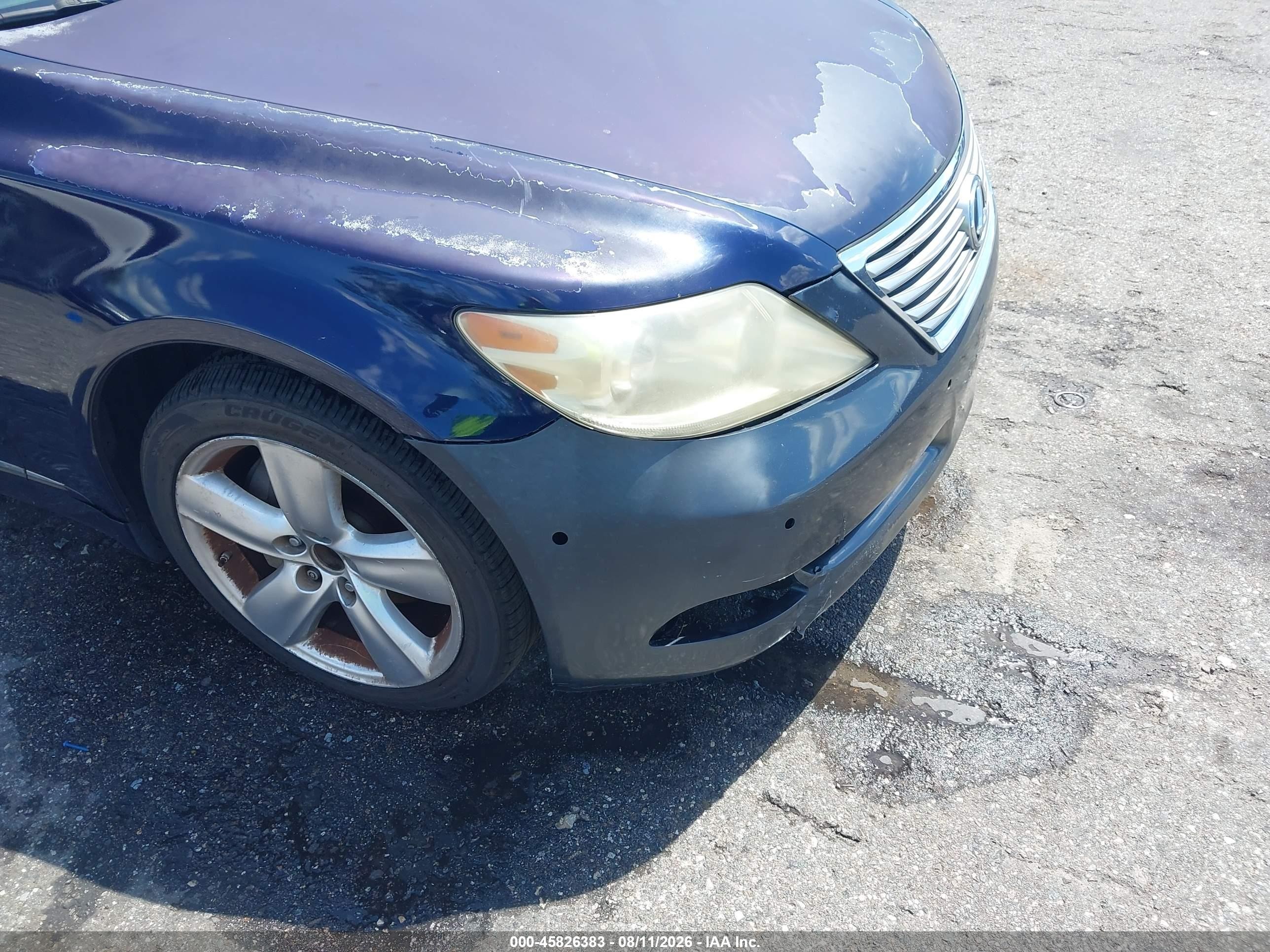 2010 Lexus Ls 460 L Blue vin: JTHGL5EF6A5039341