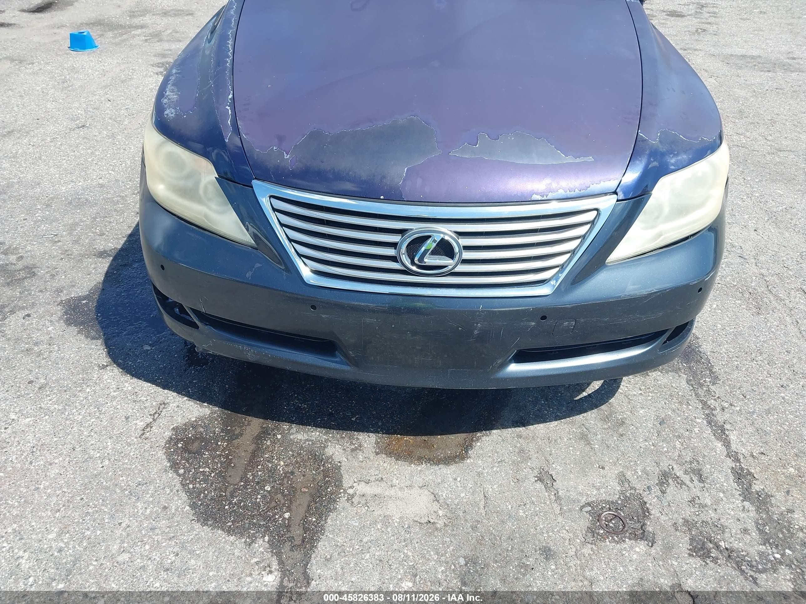 2010 Lexus Ls 460 L Blue vin: JTHGL5EF6A5039341