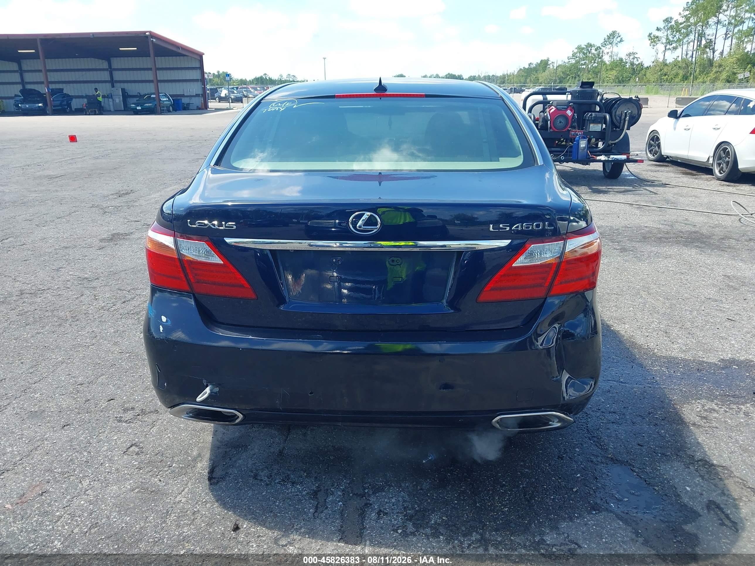 2010 Lexus Ls 460 L Blue vin: JTHGL5EF6A5039341