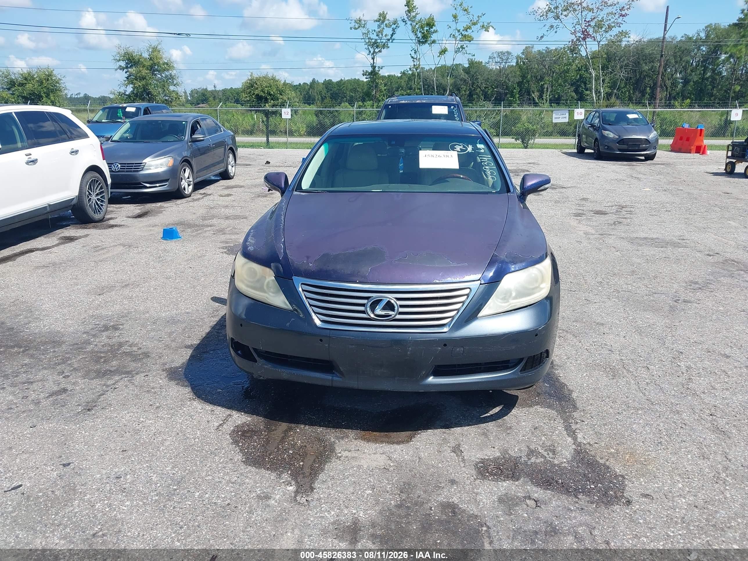 2010 Lexus Ls 460 L Blue vin: JTHGL5EF6A5039341