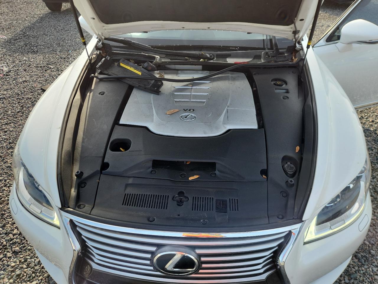 2013 Lexus Ls 460l White vin: JTHGL5EF6D5047945