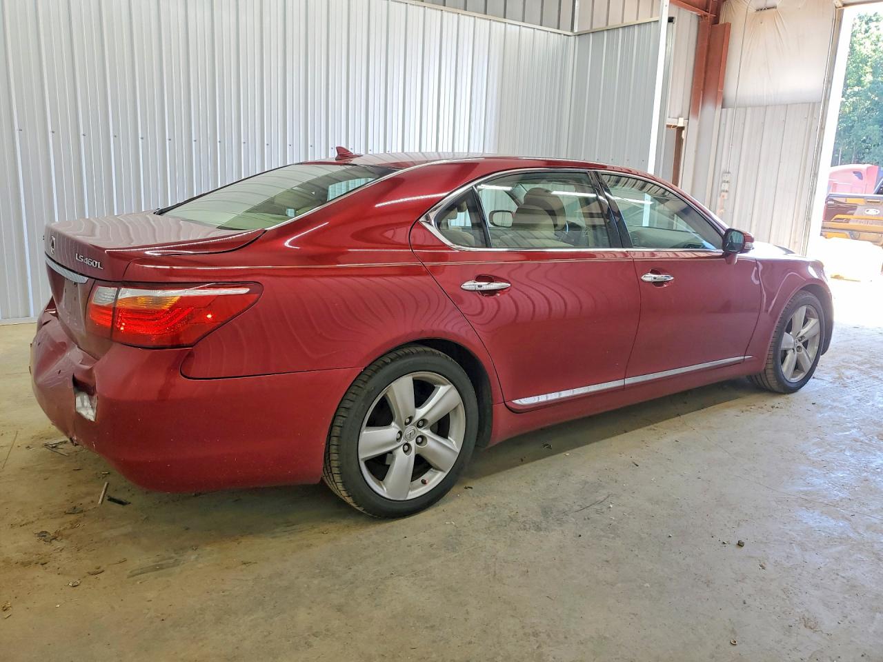 2010 Lexus Ls 460l Red vin: JTHGL5EF7A5039896