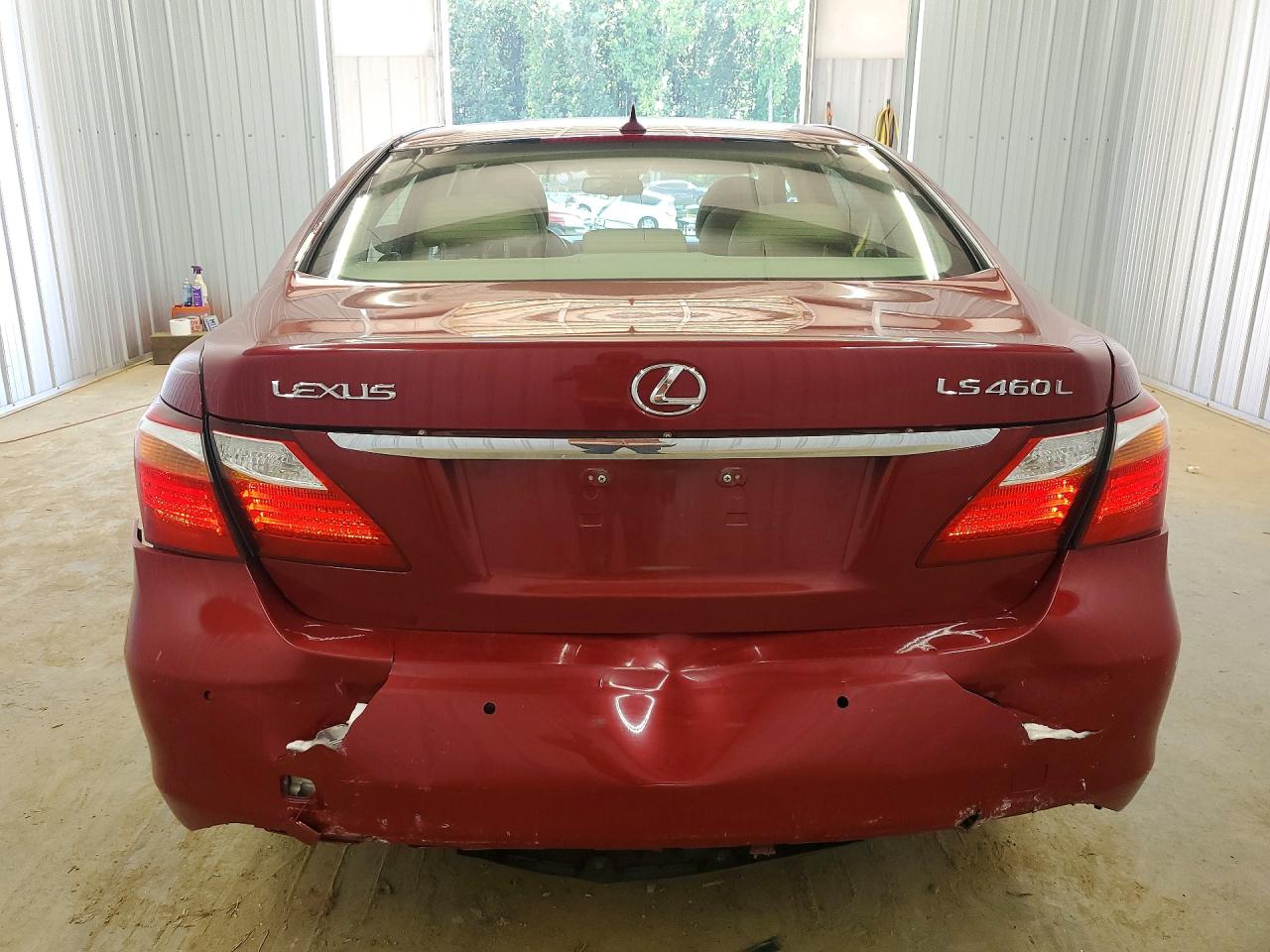 2010 Lexus Ls 460l Red vin: JTHGL5EF7A5039896