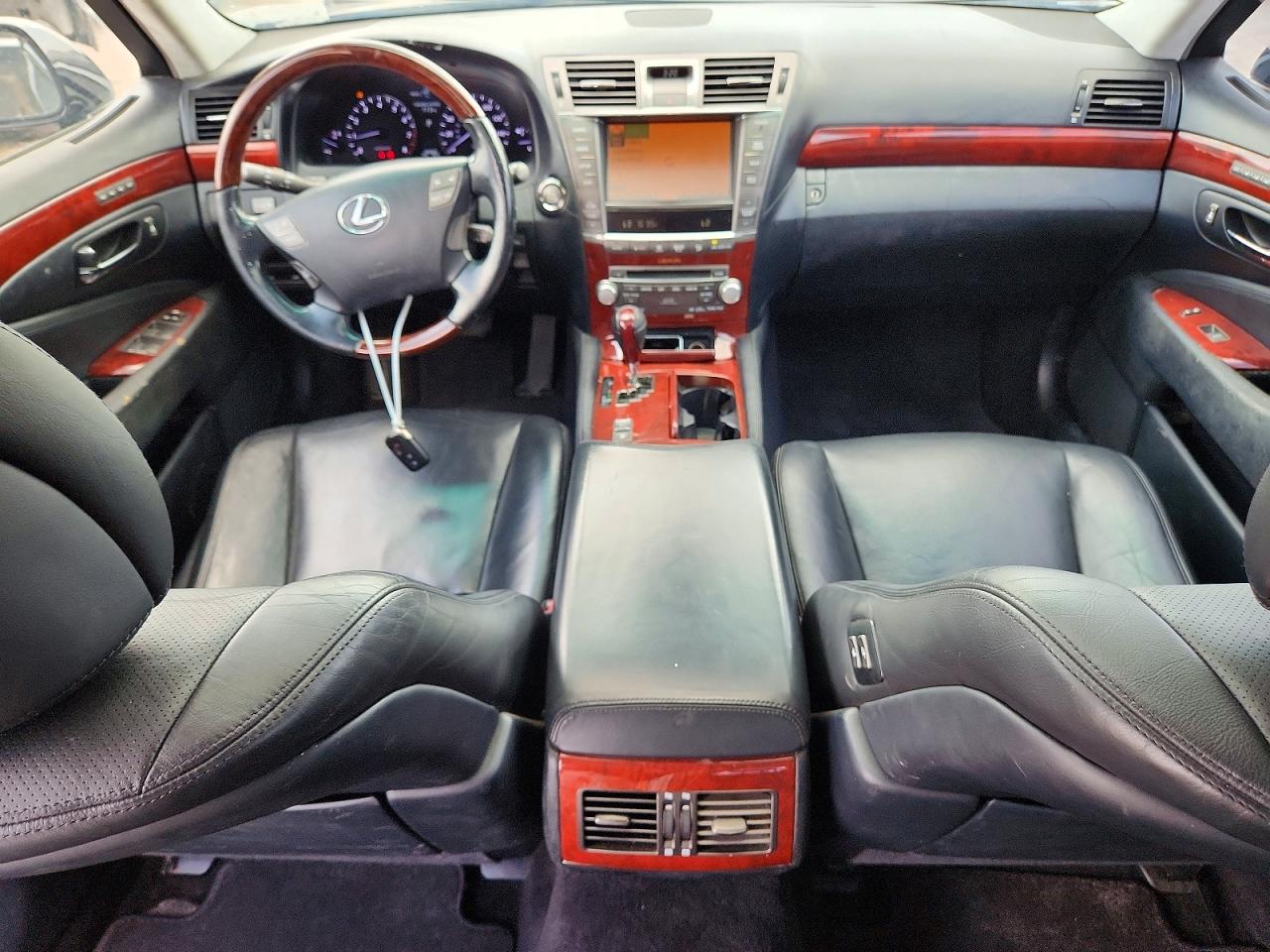 2011 Lexus Ls 460l Black vin: JTHGL5EF7B5043593