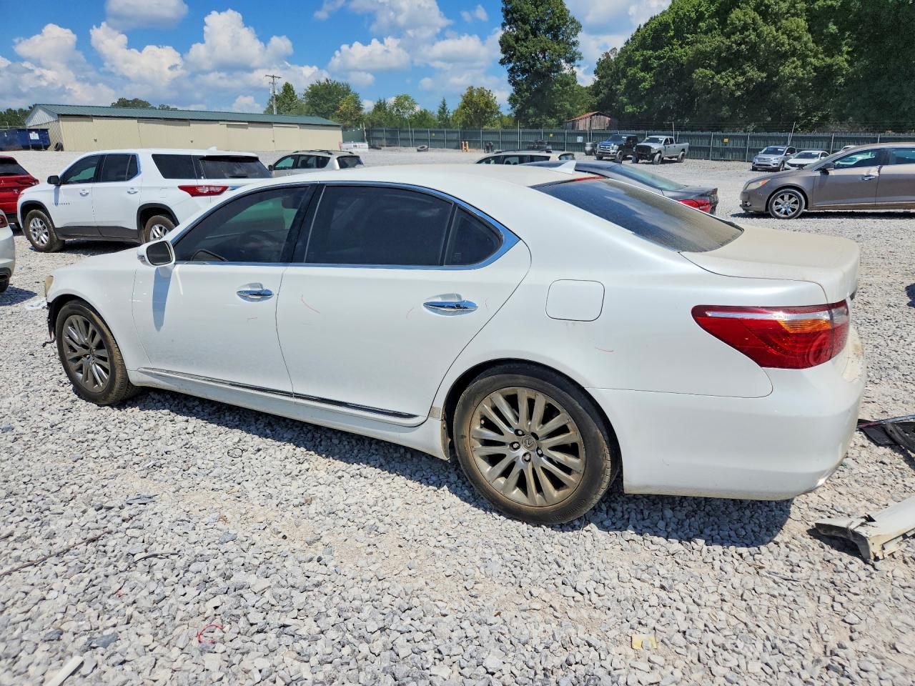 2012 Lexus Ls 460l White vin: JTHGL5EF7C5046656