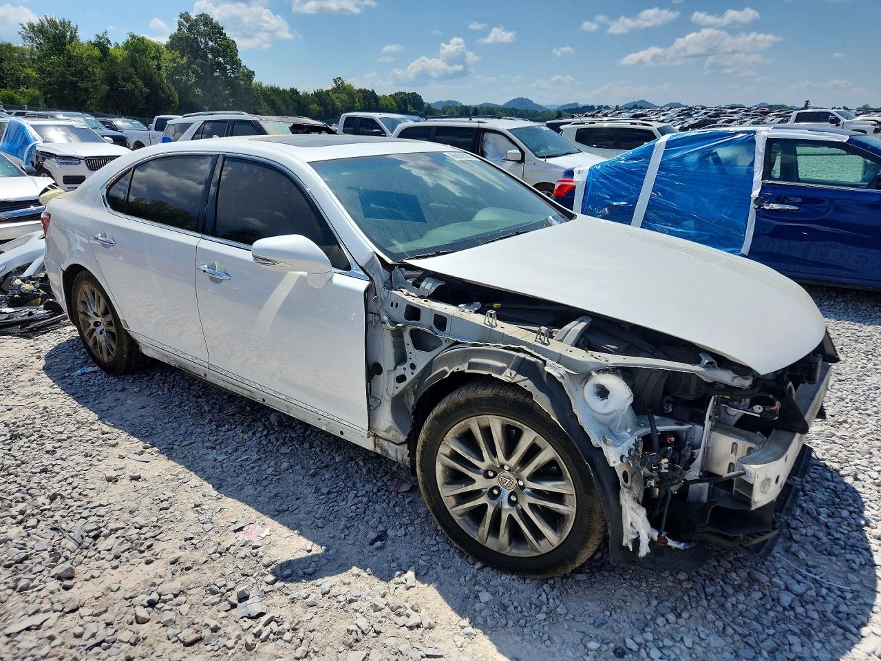 2012 Lexus Ls 460l White vin: JTHGL5EF7C5046656