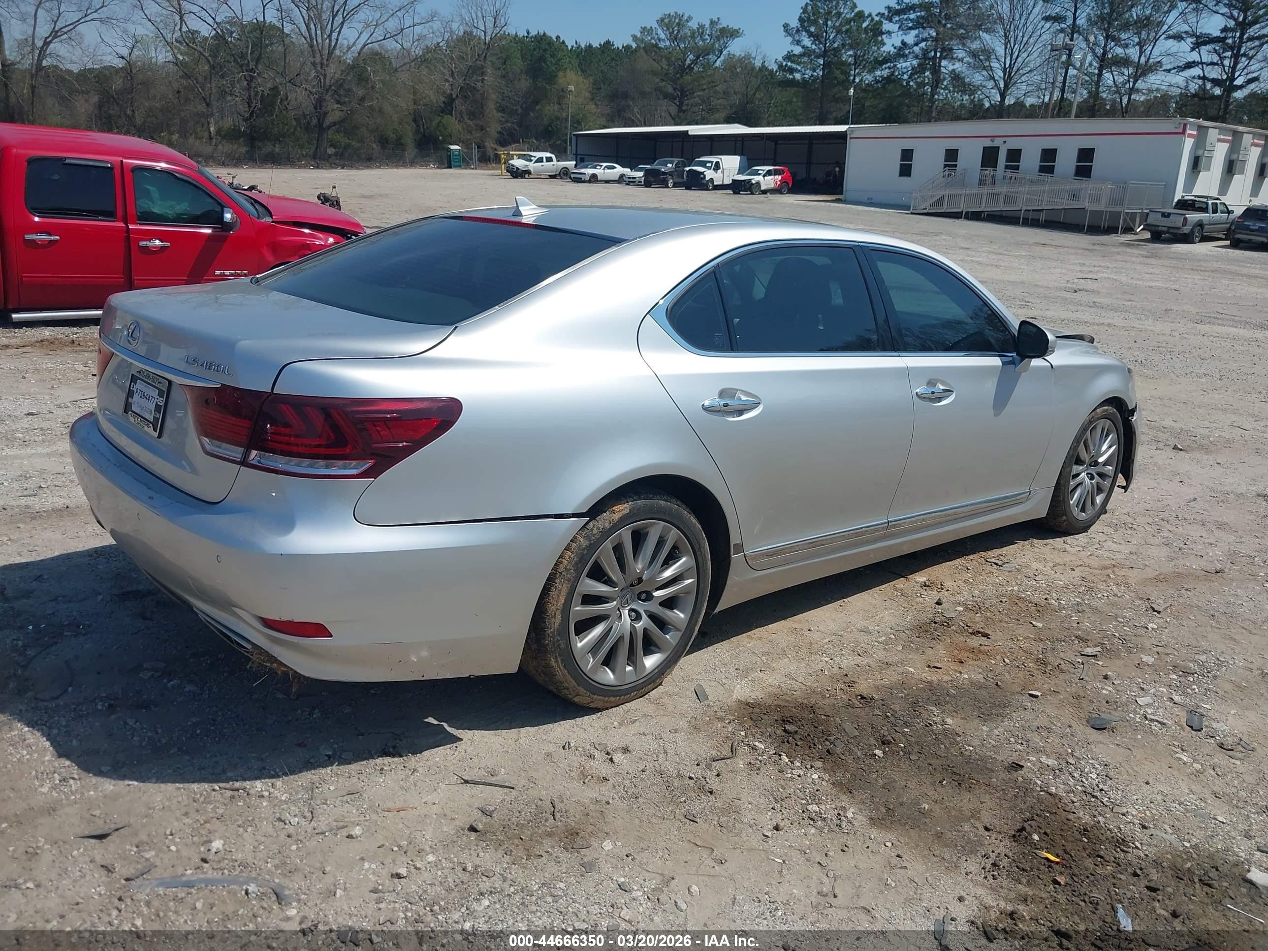 2013 Lexus Ls 460 L Silver vin: JTHGL5EF7D5048392