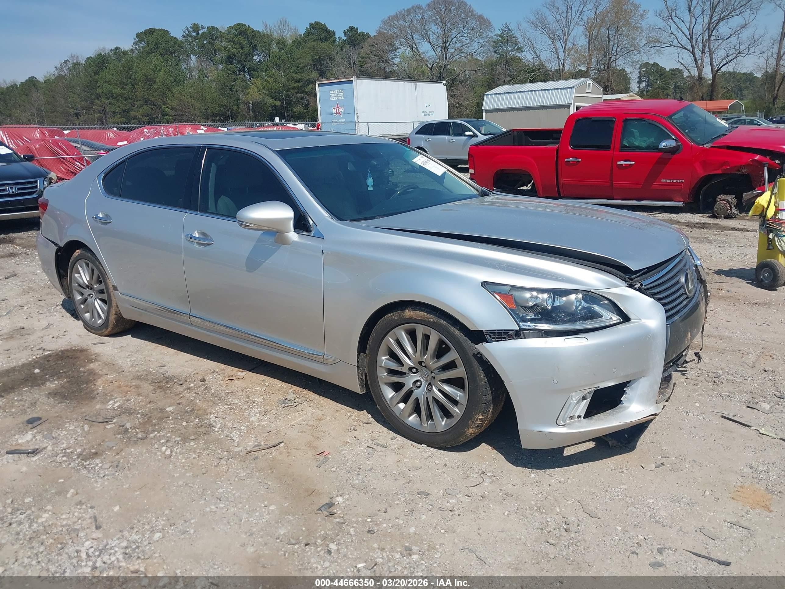 2013 Lexus Ls 460 L Silver vin: JTHGL5EF7D5048392