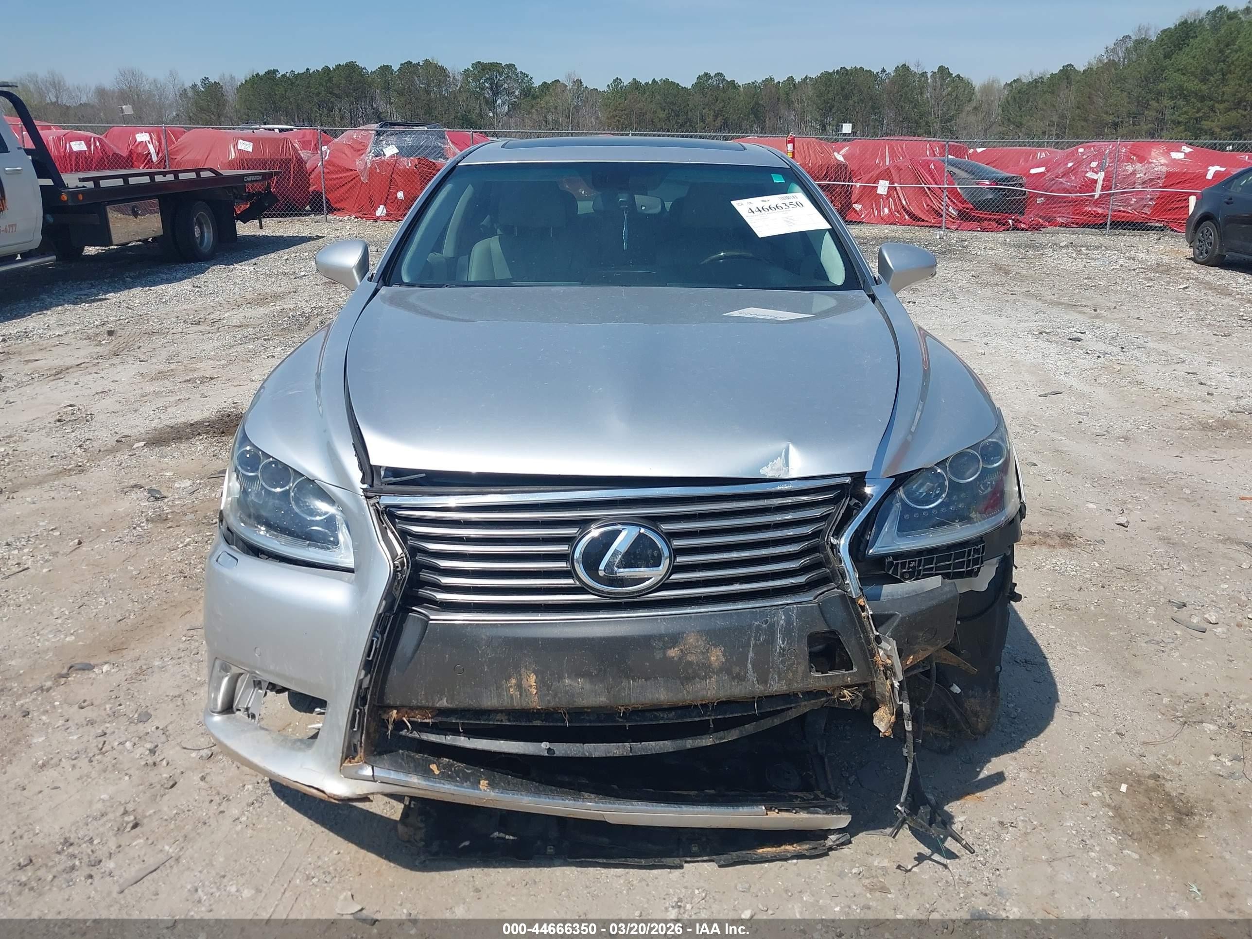 2013 Lexus Ls 460 L Silver vin: JTHGL5EF7D5048392