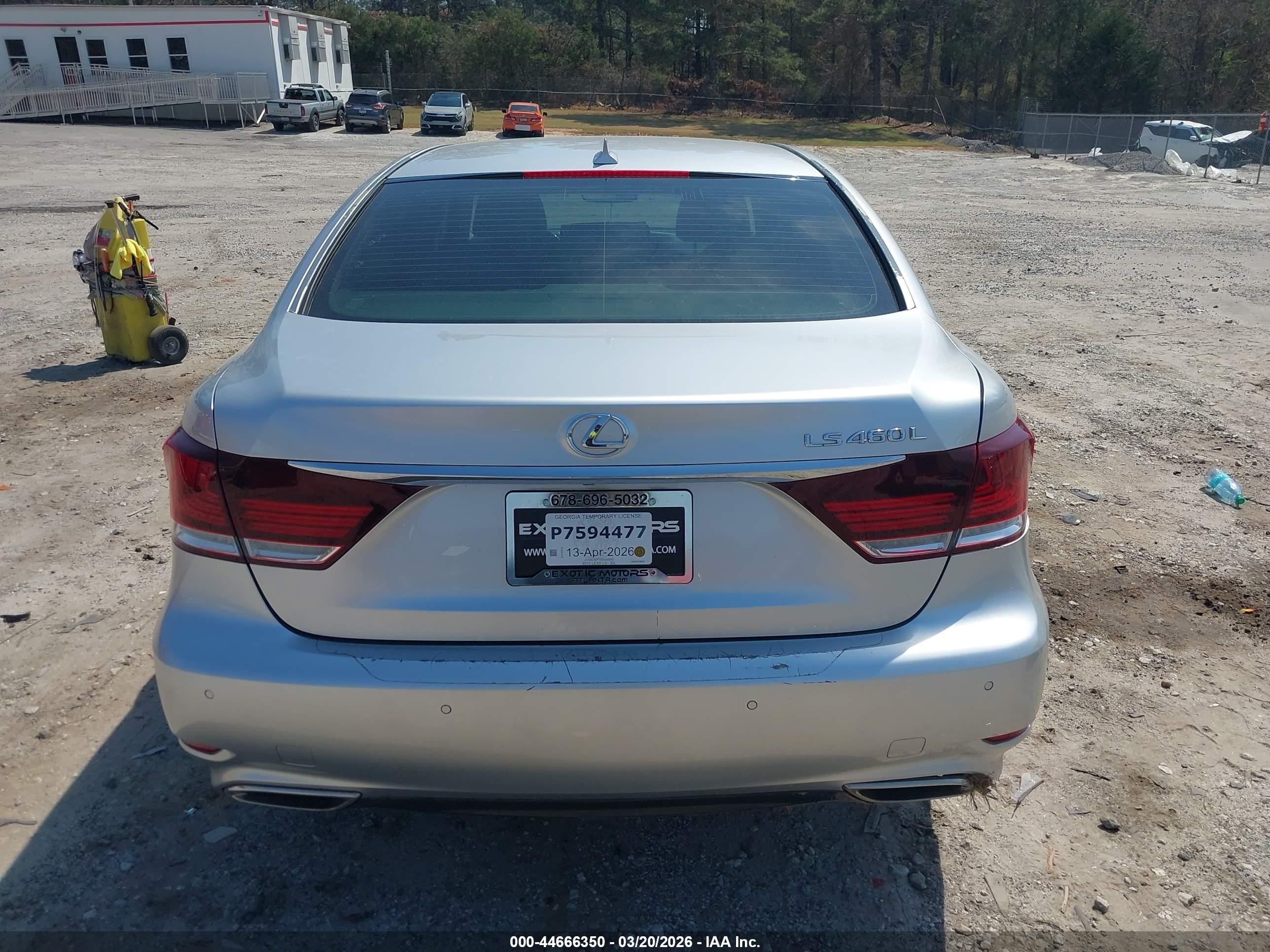 2013 Lexus Ls 460 L Silver vin: JTHGL5EF7D5048392
