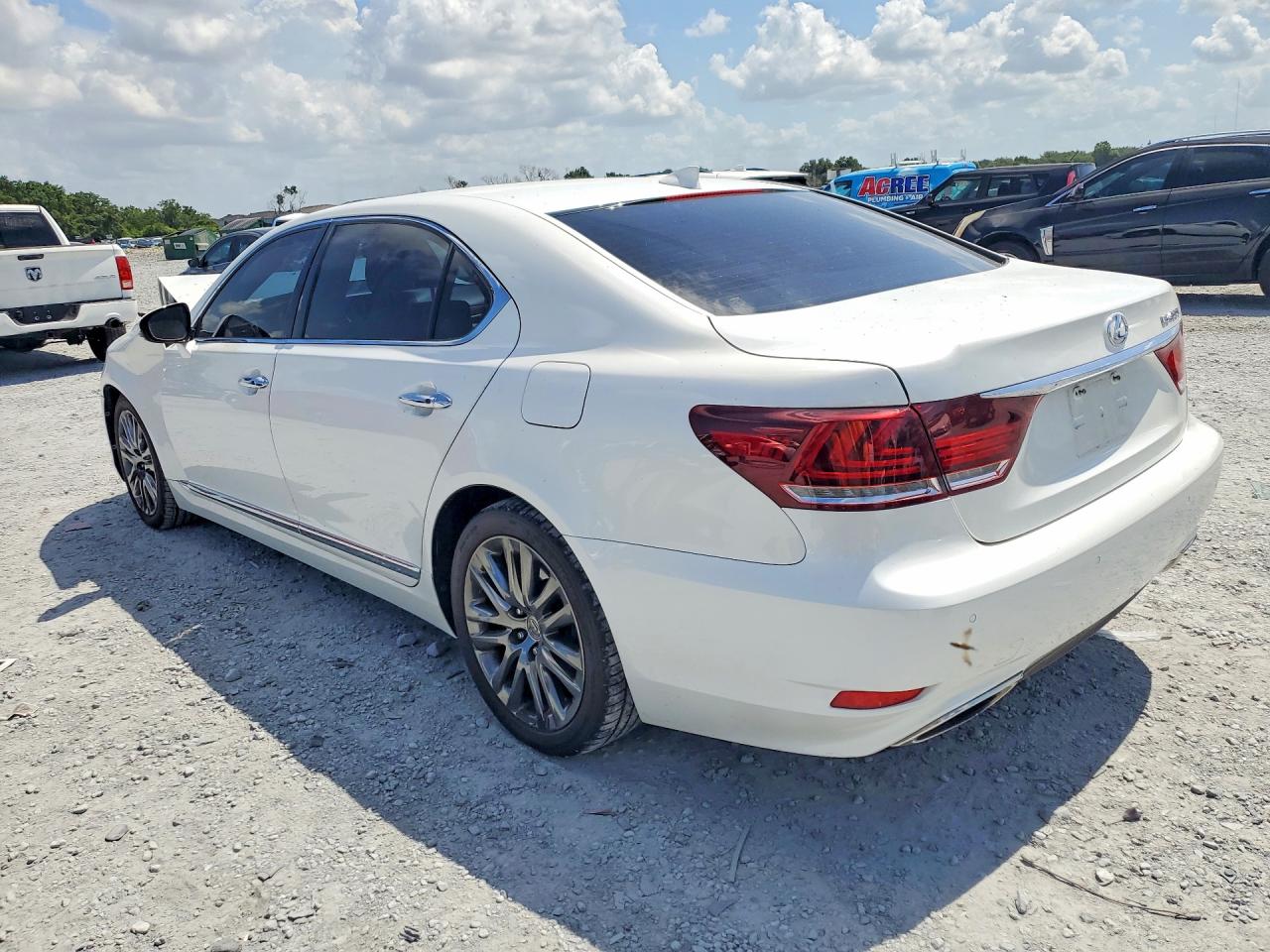 2014 Lexus Ls 460l White vin: JTHGL5EF7E5051469