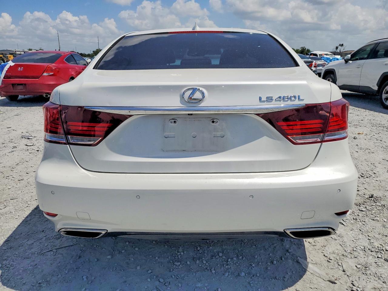 2014 Lexus Ls 460l White vin: JTHGL5EF7E5051469