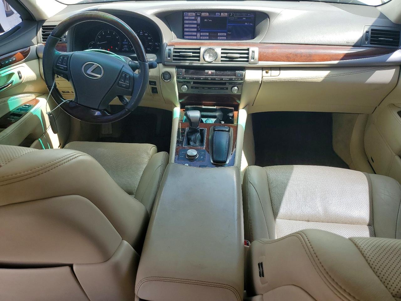 2014 Lexus Ls 460l White vin: JTHGL5EF7E5051469