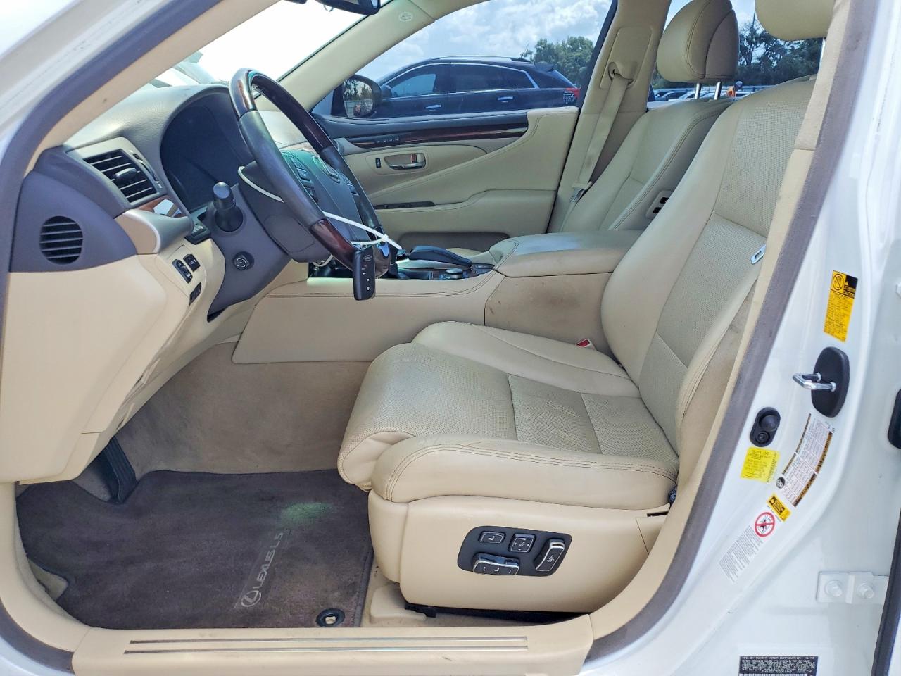 2014 Lexus Ls 460l White vin: JTHGL5EF7E5051469