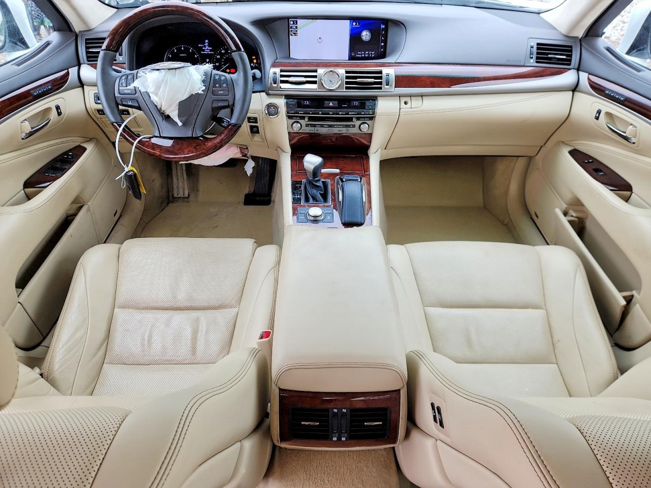 2017 Lexus Ls 460l White vin: JTHGL5EF8H5057950