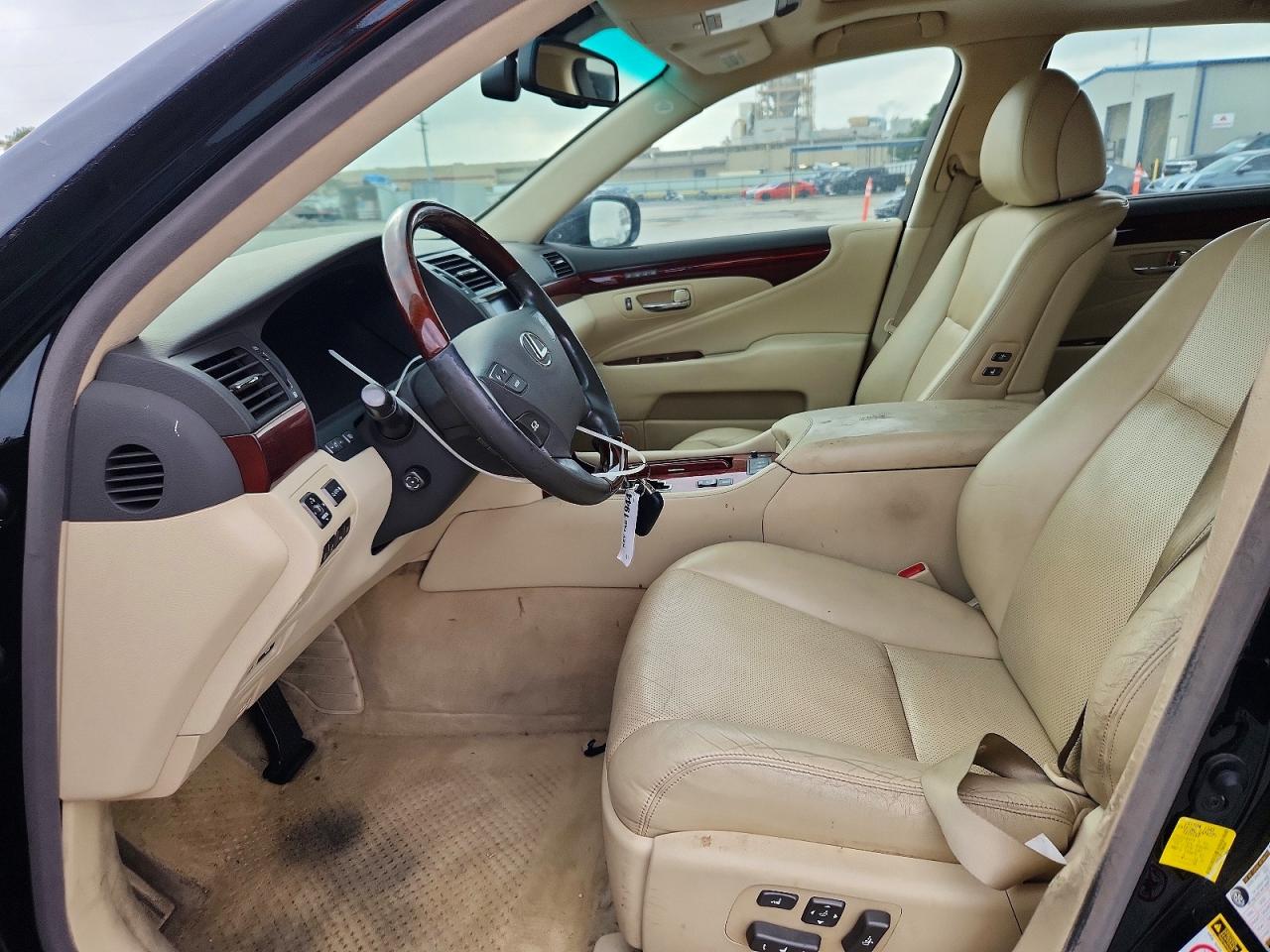 2012 Lexus Ls 460l Black vin: JTHGL5EFXC5046201