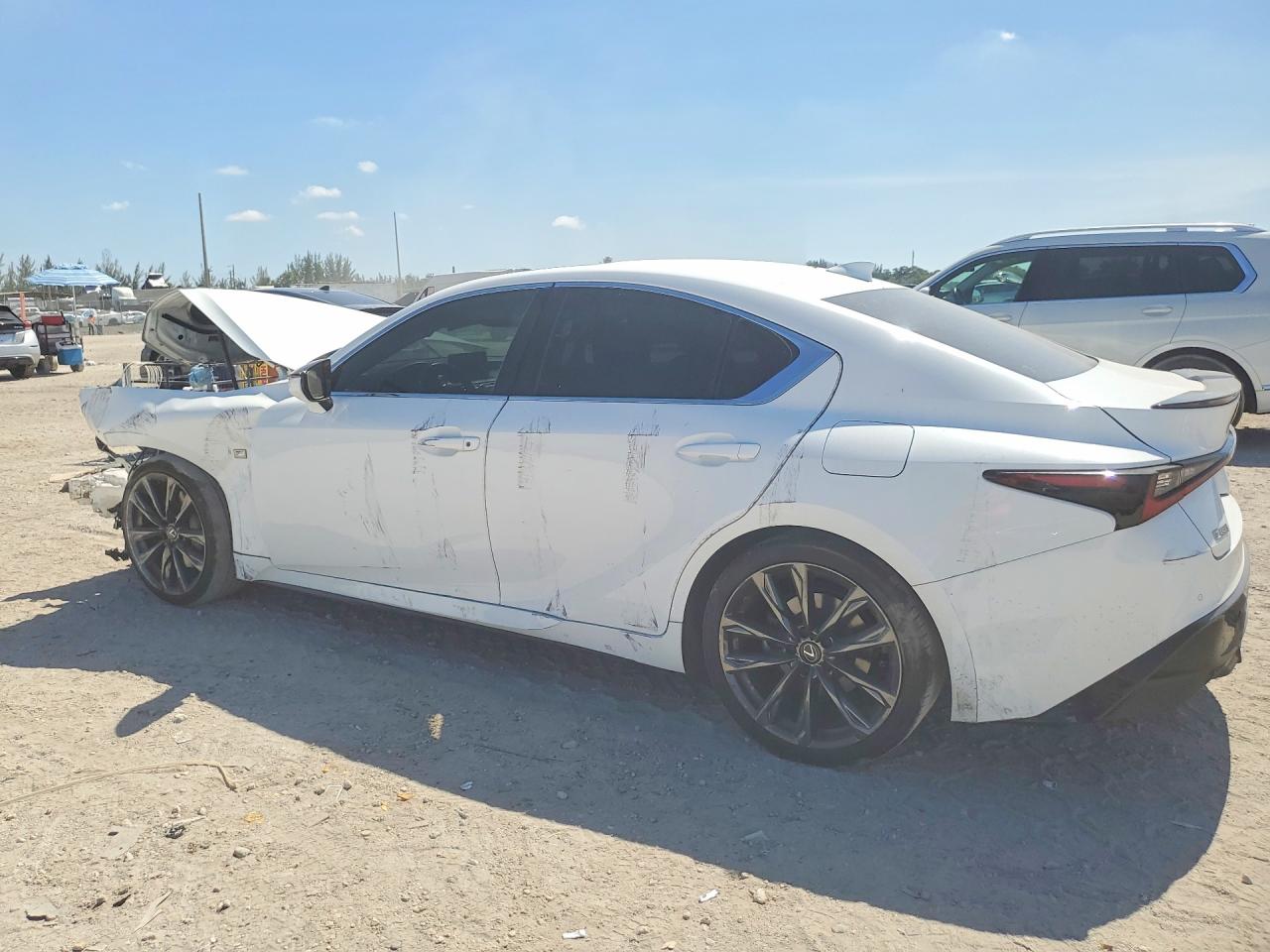 2021 Lexus Is 350 F Sport White vin: JTHGZ1B21M5046128