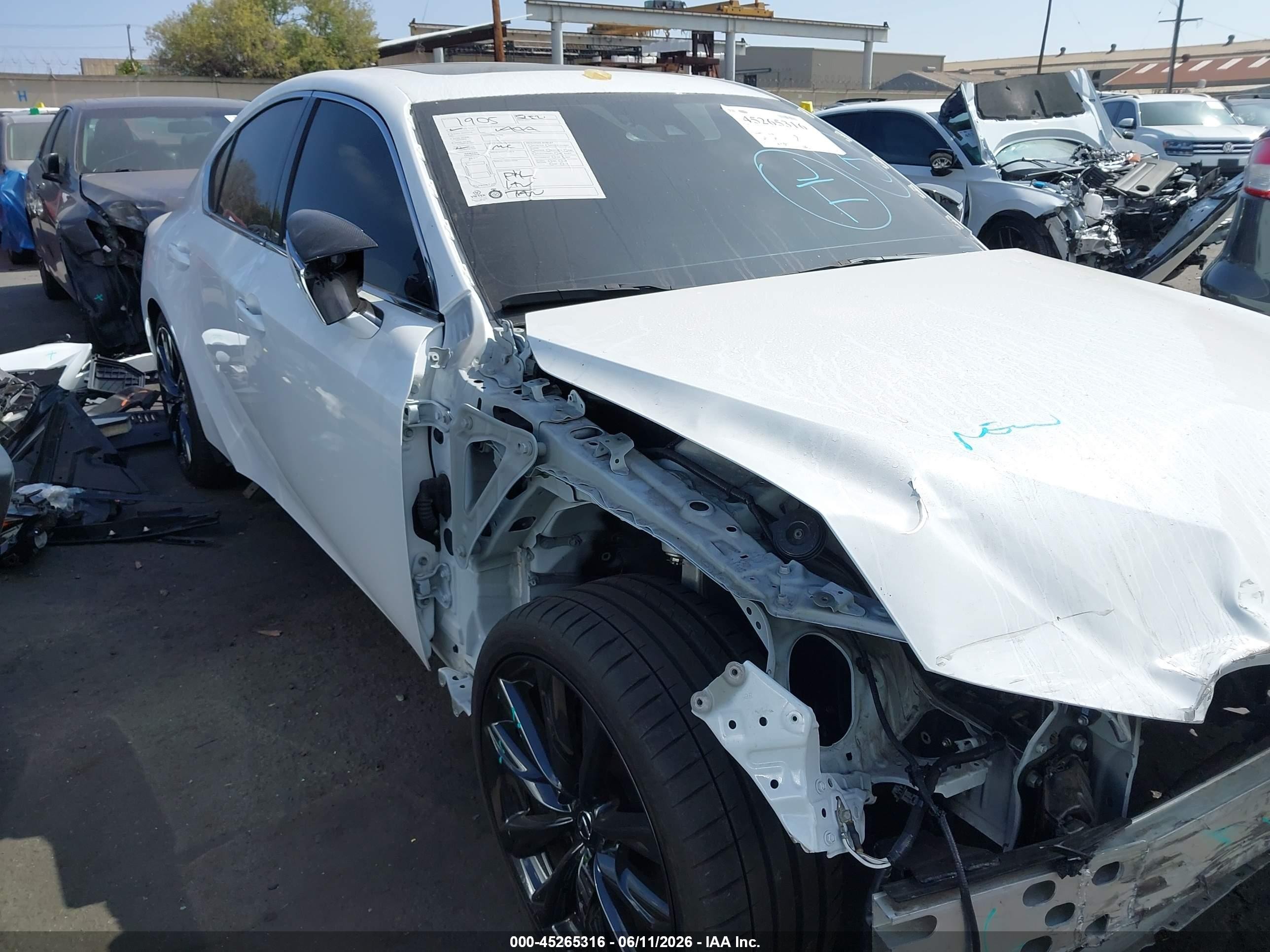 2024 Lexus Is 350 F Sport White vin: JTHGZ1B21R5075653