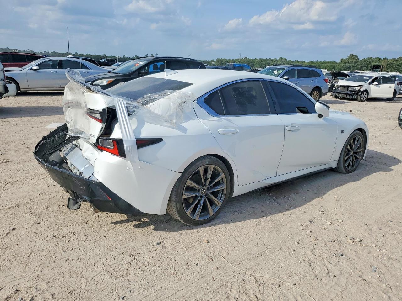2021 Lexus Is 350 F Sport White vin: JTHGZ1B22M5038622