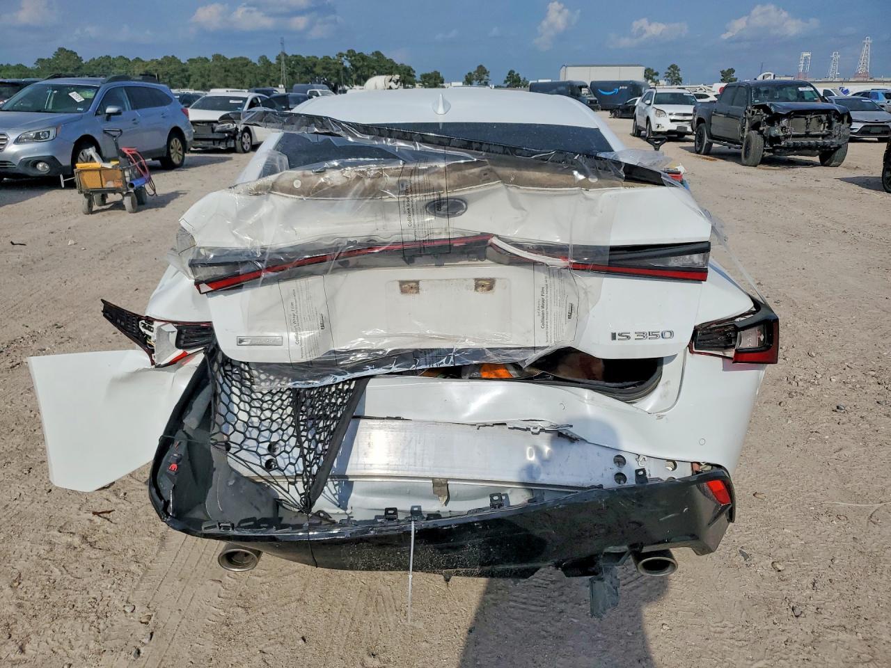 2021 Lexus Is 350 F Sport White vin: JTHGZ1B22M5038622
