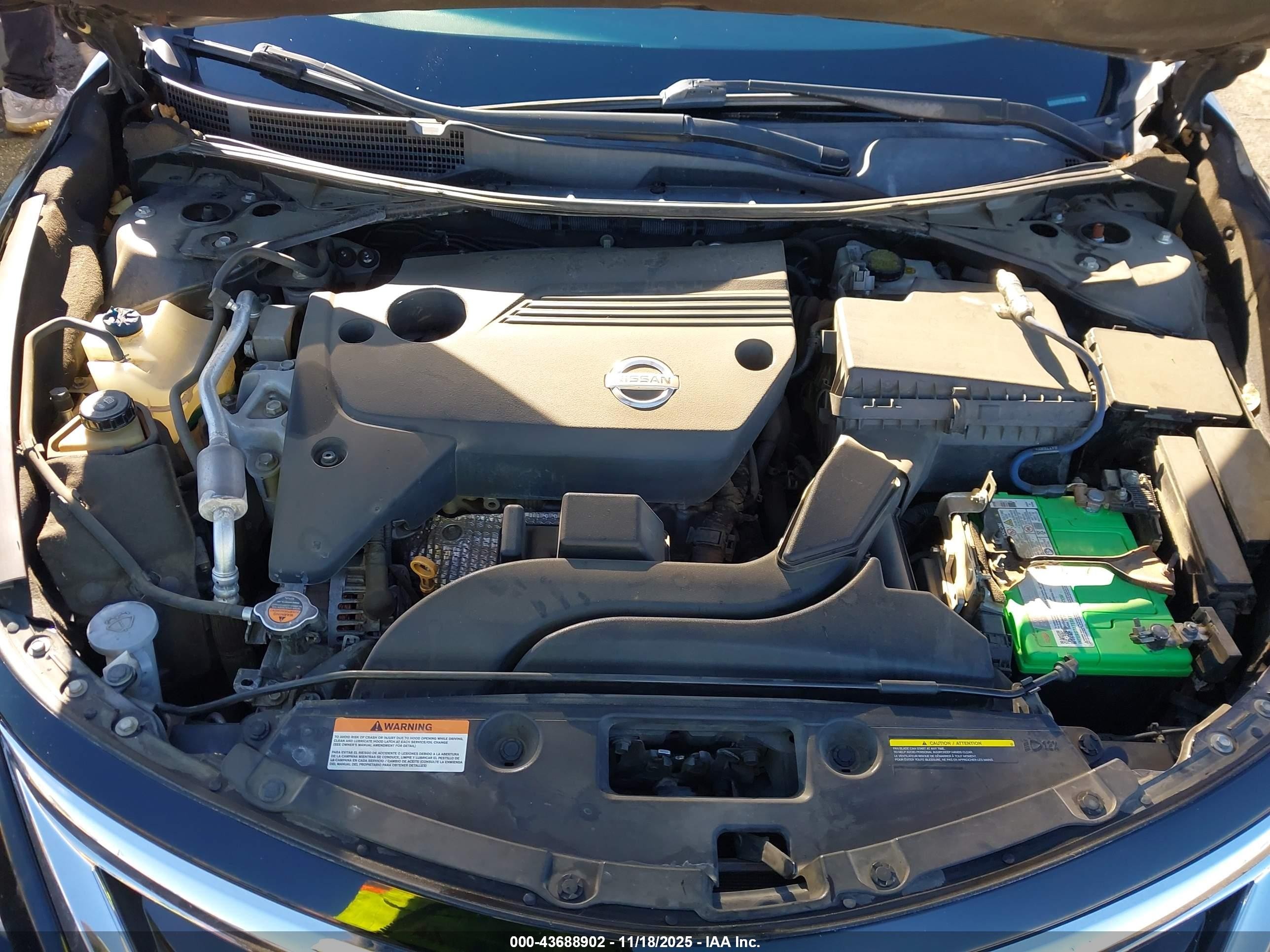 2013 Nissan Altima 2.5 S Black vin: 1N4AL3AP0DC232374