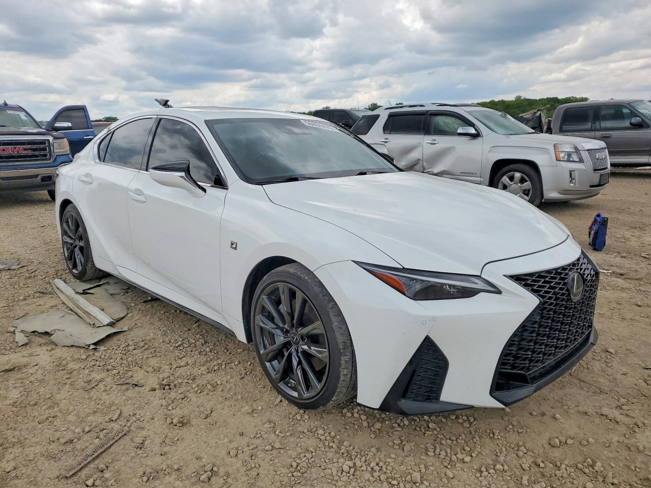 2021 Lexus Is 350 F Sport White vin: JTHGZ1B27M5045825