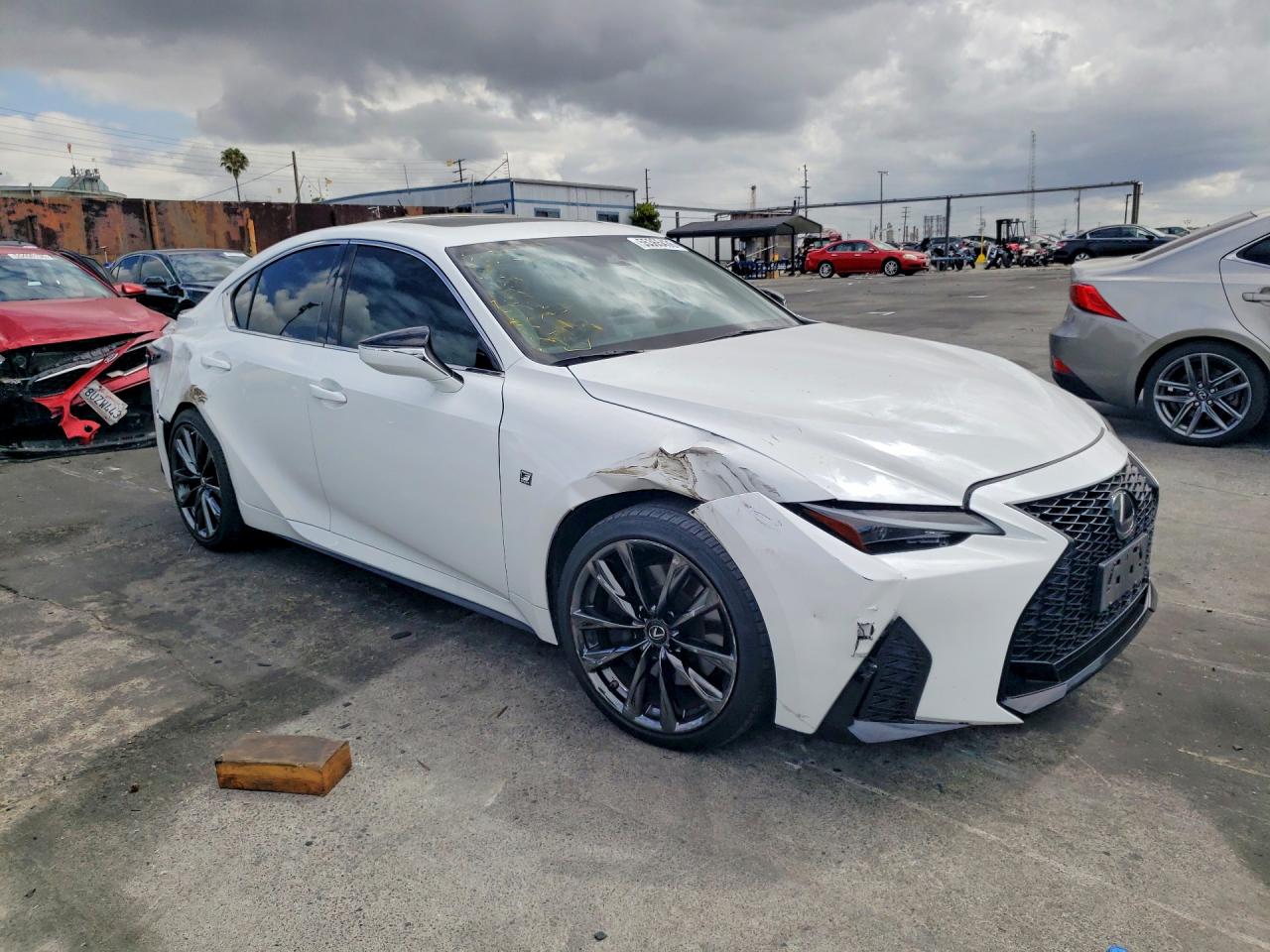 2021 Lexus Is 350 F Sport White vin: JTHGZ1E26M5021141